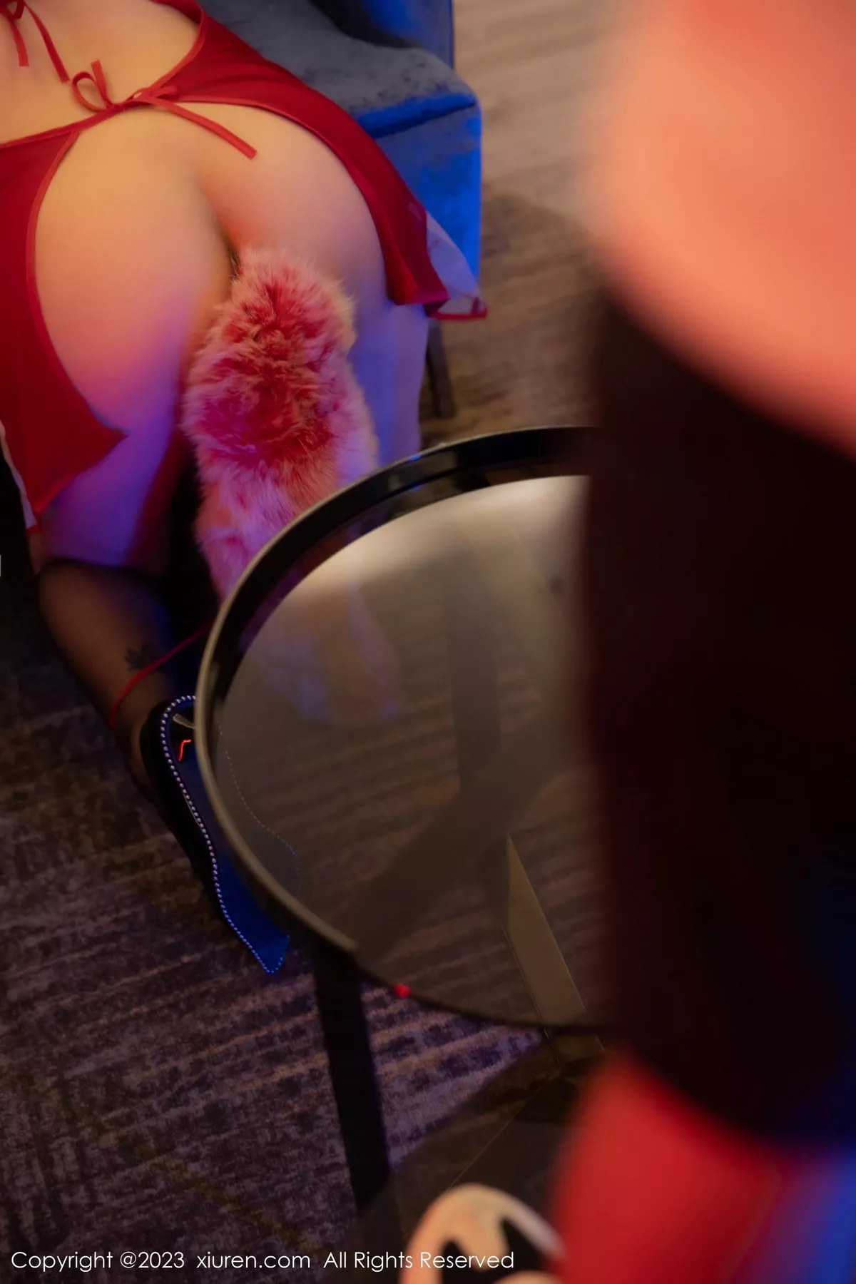 秀人集.com_[XiuRen秀人网]No.7330_模特江真真性感红色薄纱轻透服配超薄黑丝秀圆润身姿诱惑写真76P