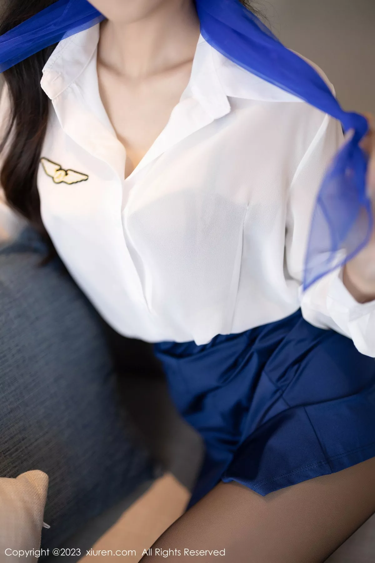 秀人集.com_[XiuRen秀人网]No.7347_模特林星阑空姐制服露蓝灰内衣配魅惑黑丝秀曼妙身姿诱惑写真83P