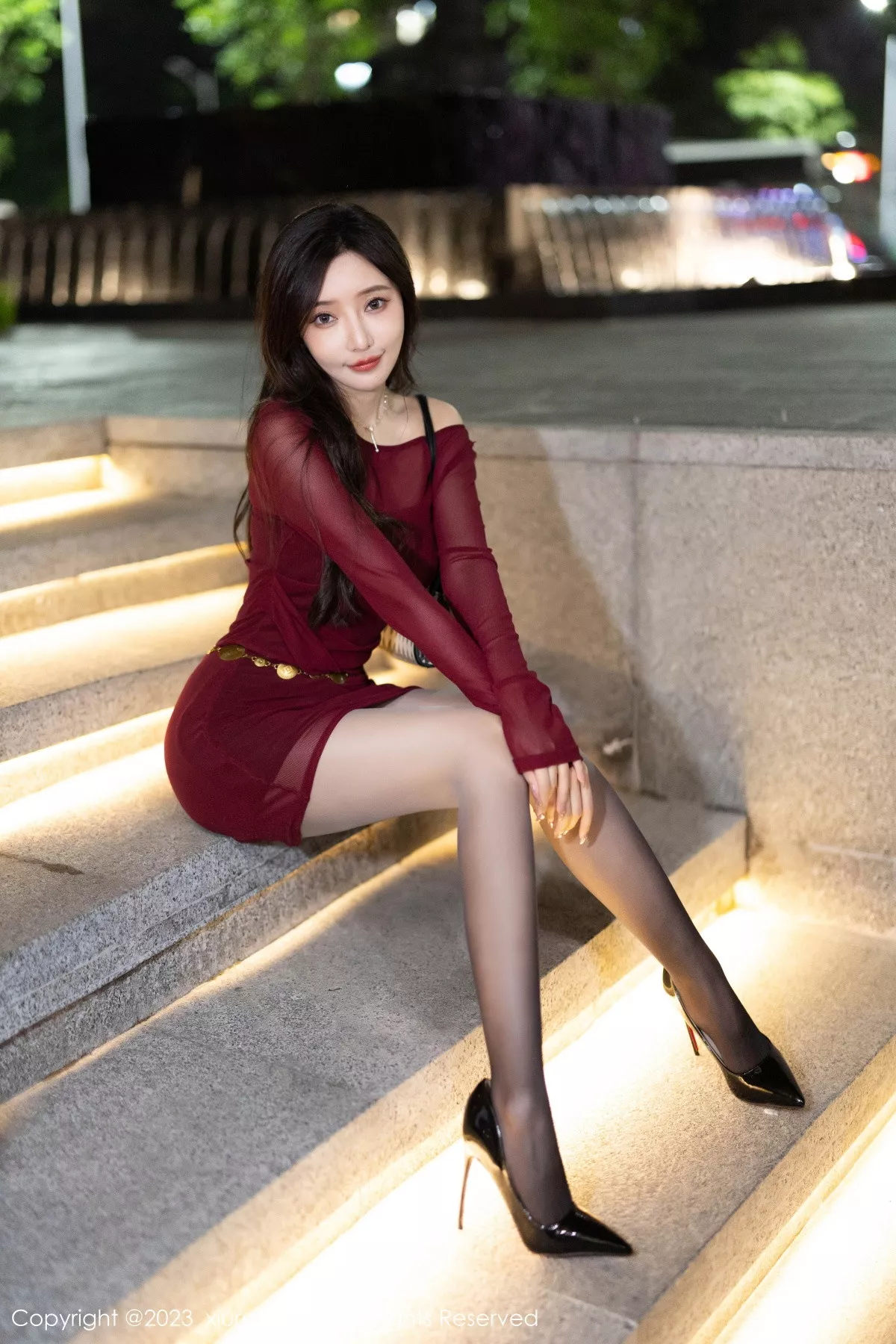 秀人集.com_[XiuRen秀人网]No.7400_女神王馨瑶yanni性感红色连衣短裙+黑色情趣内衣撩人诱惑写真92P