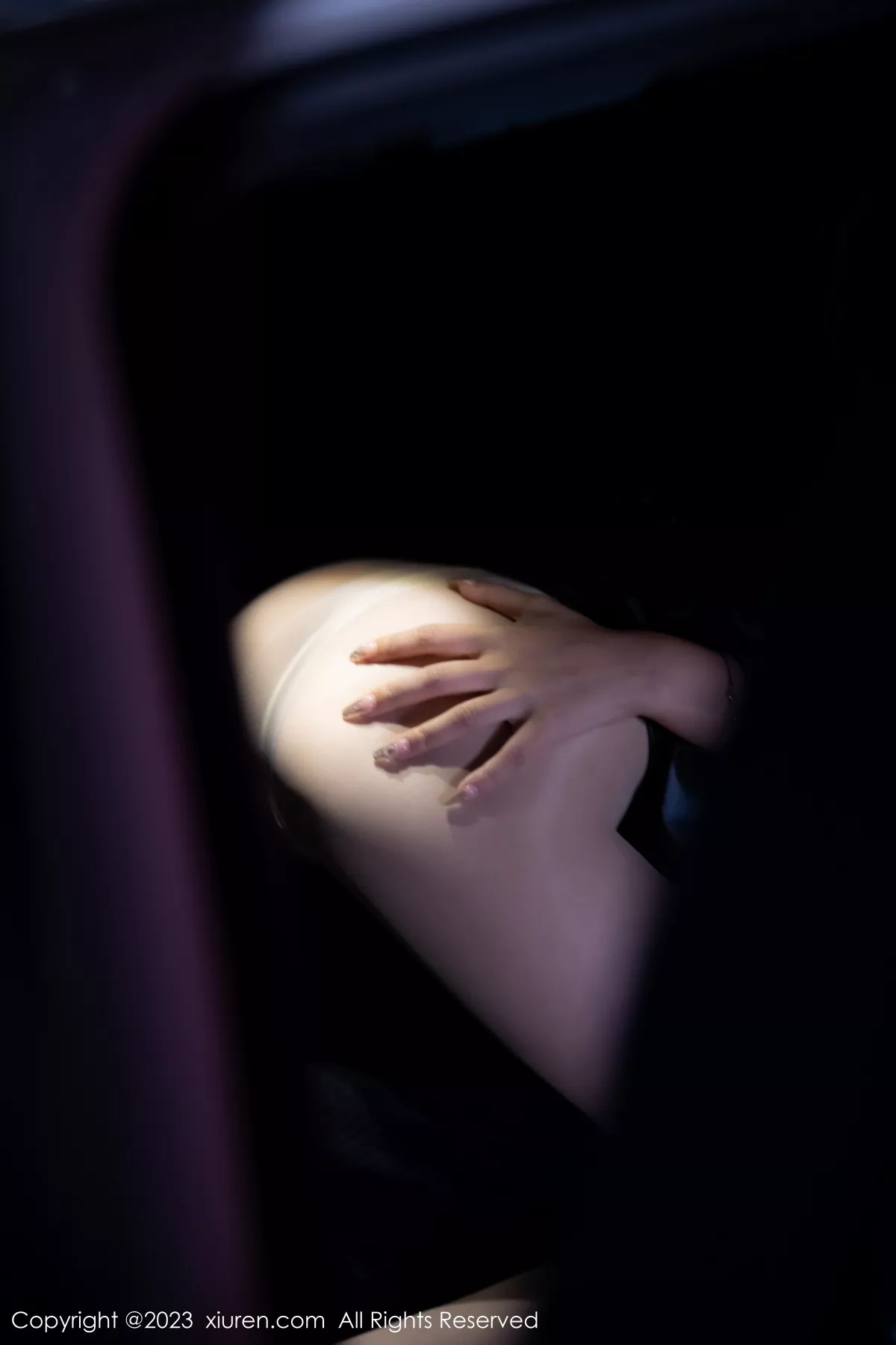 秀人集.com_[XiuRen秀人网]No.7431_女神幼幼车内场景黑色薄纱上衣配黑皮短裙露闪亮肉丝诱惑写真83P