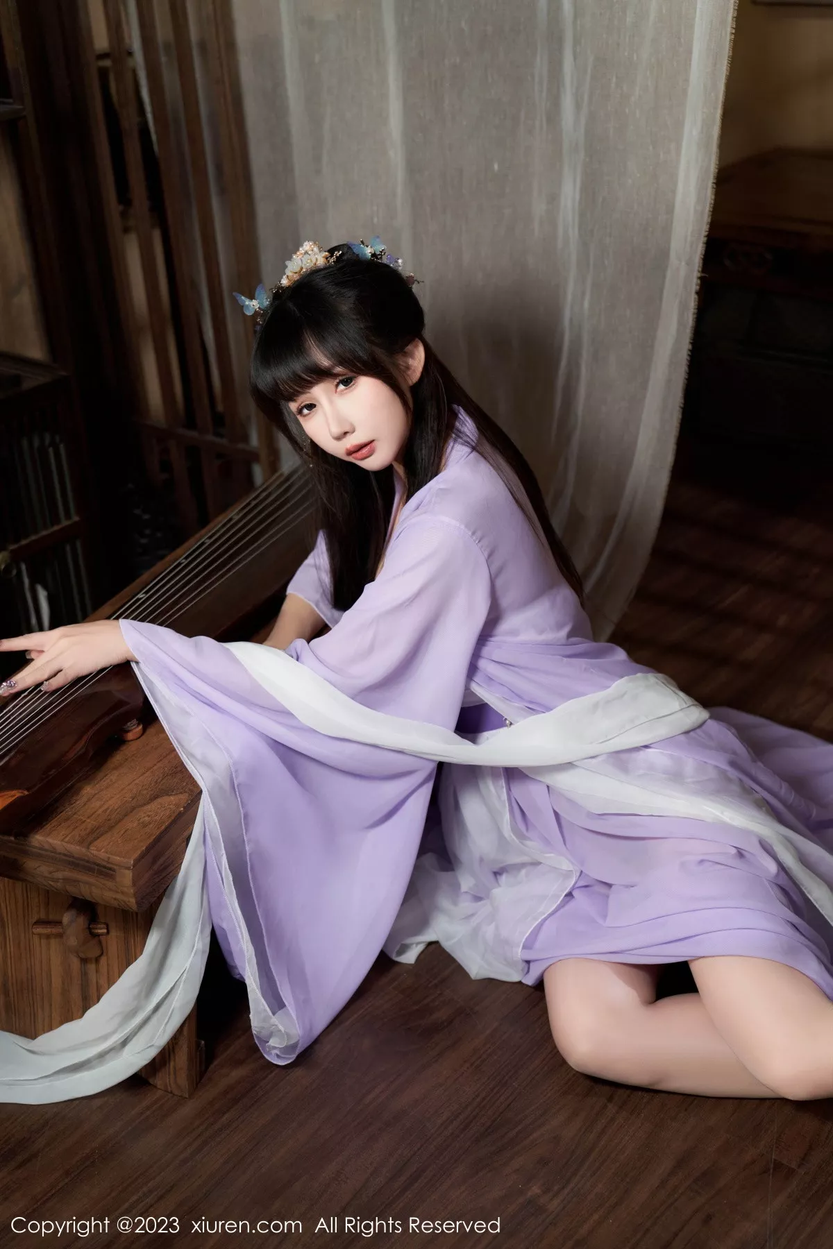 秀人集.com_[XiuRen秀人网]No.7442_模特波巧酱性感紫色薄纱情趣服配超薄肉丝秀完美身材诱惑写真85P