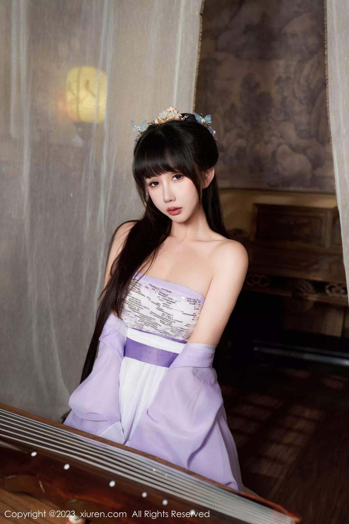 秀人集.com_[XiuRen秀人网]No.7442_模特波巧酱性感紫色薄纱情趣服配超薄肉丝秀完美身材诱惑写真85P