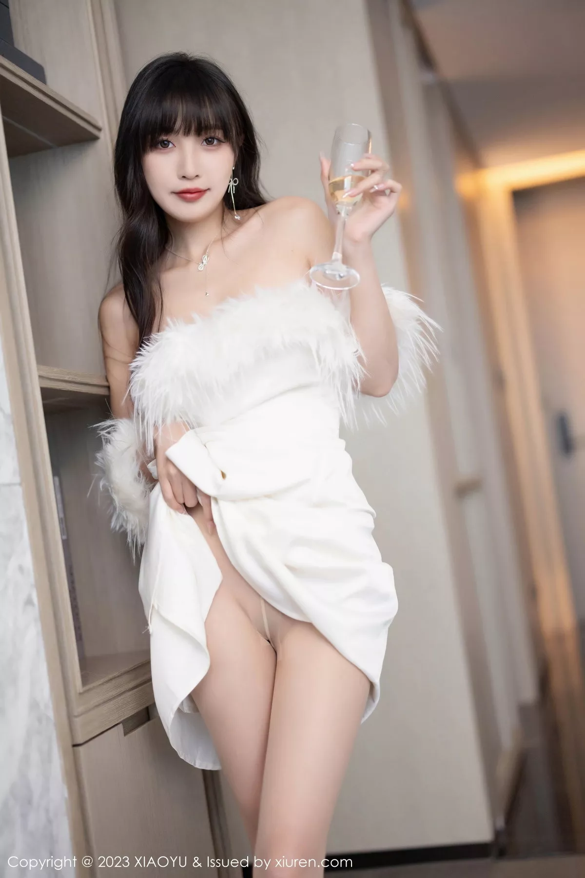 秀人集.com_[XiaoYu画语界]Vol.1120_模特林星阑白色蕾丝情趣内衣+露肩连衣裙秀曼妙身姿诱惑写真102P