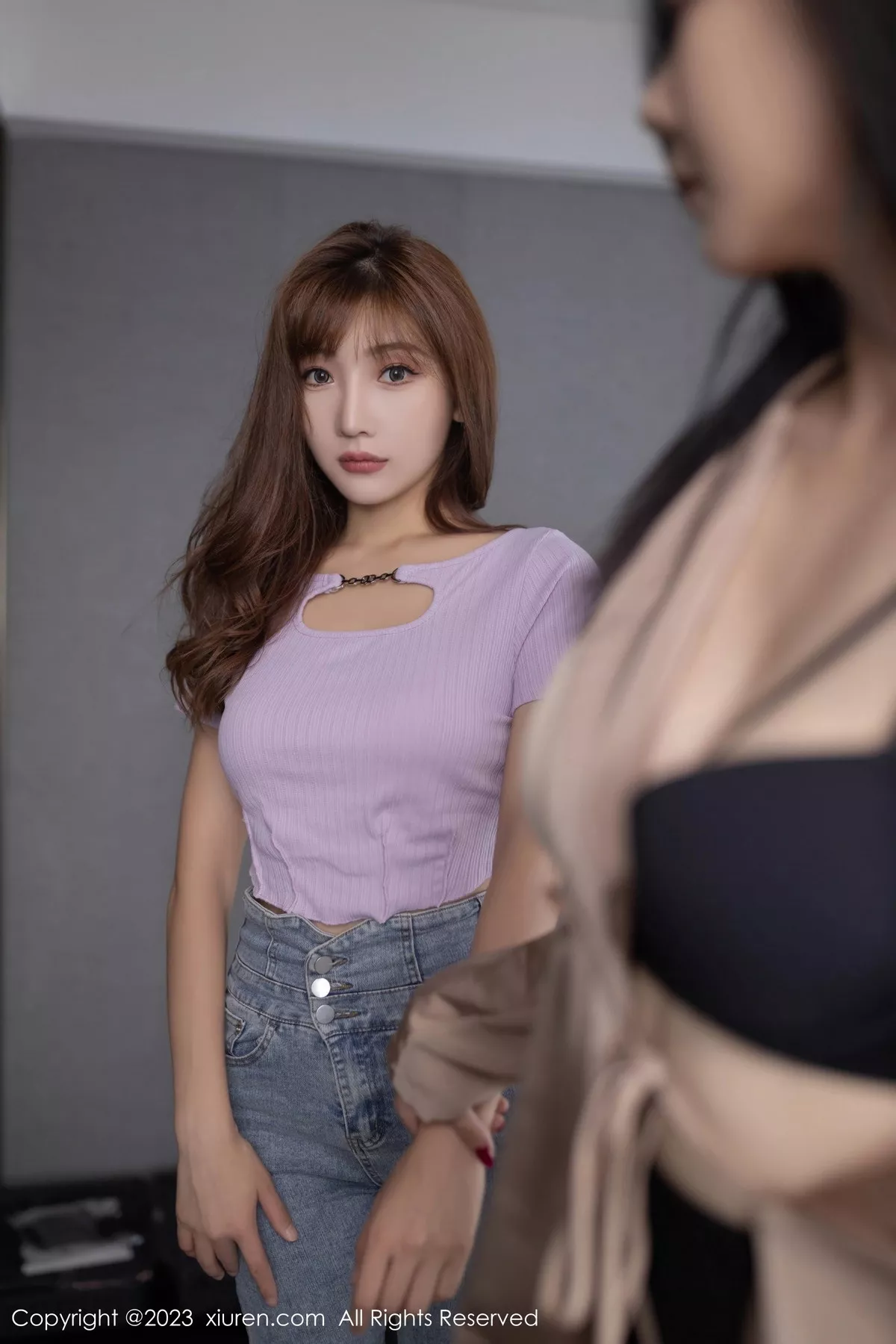 秀人集.com_[XiuRen秀人网]No.7452_模特合集陆萱萱＆安然anran私房性感黑白色内衣惹火诱惑写真79P