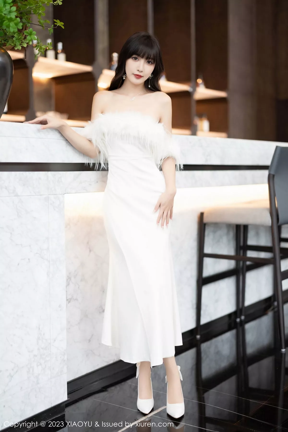 秀人集.com_[XiaoYu画语界]Vol.1120_模特林星阑白色蕾丝情趣内衣+露肩连衣裙秀曼妙身姿诱惑写真102P