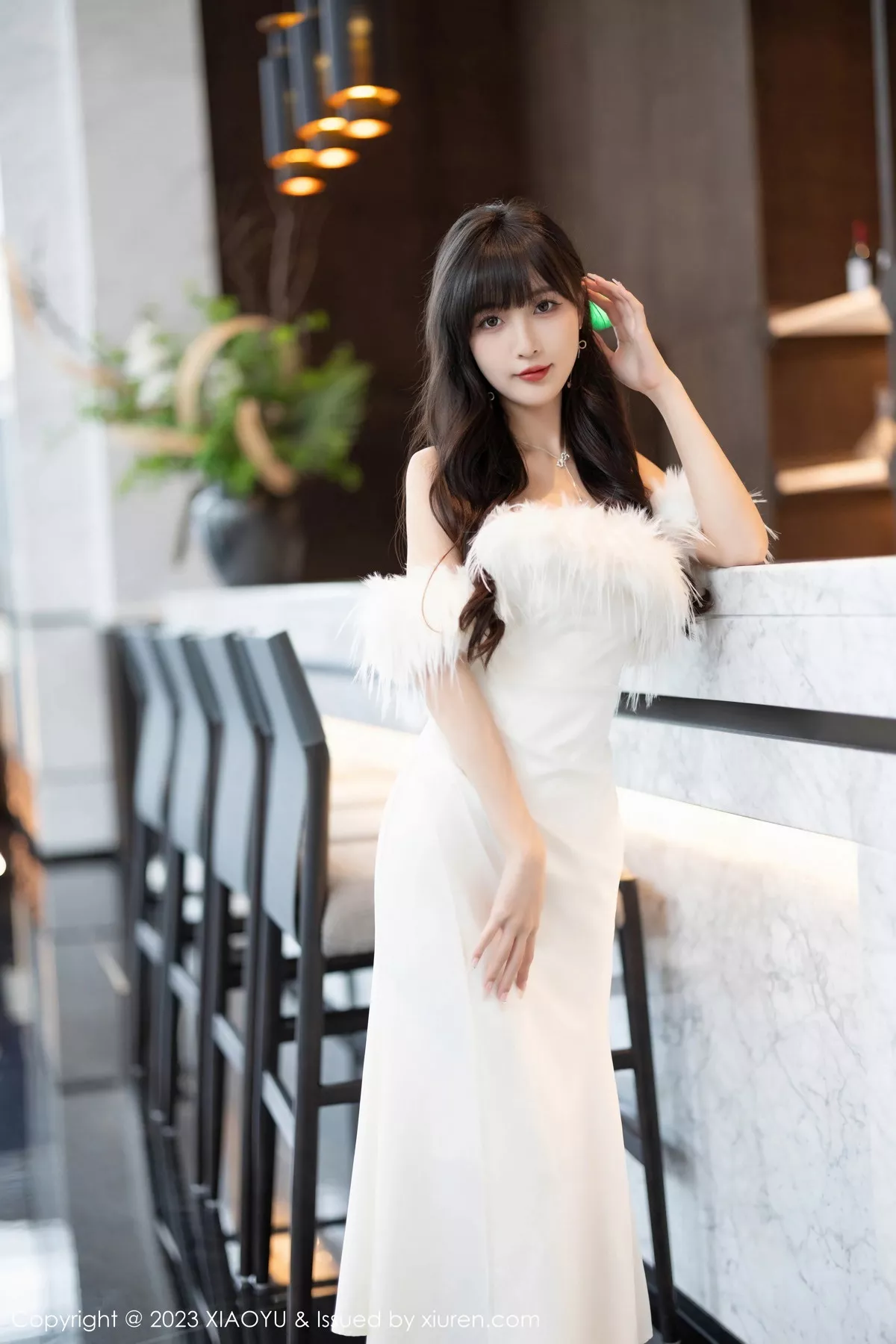 秀人集.com_[XiaoYu画语界]Vol.1120_模特林星阑白色蕾丝情趣内衣+露肩连衣裙秀曼妙身姿诱惑写真102P