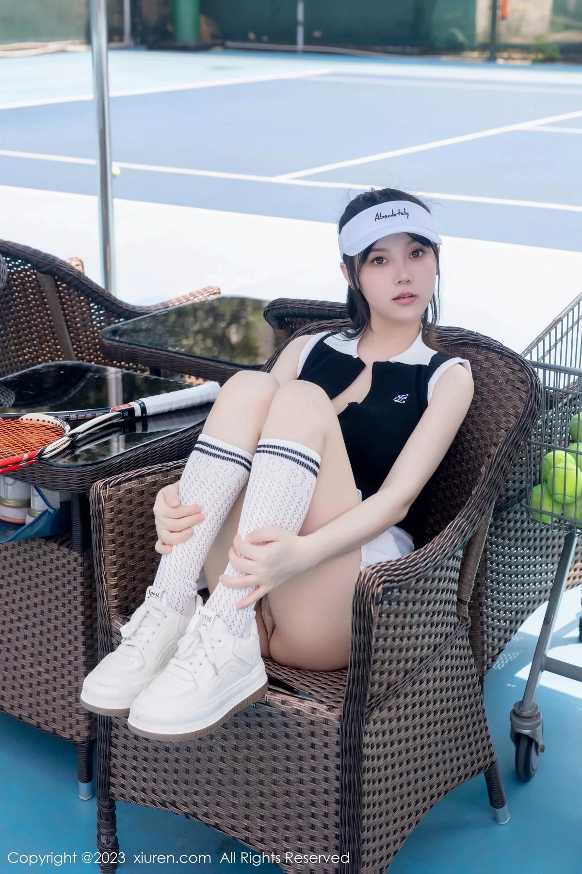 秀人集.com_[XiuRen秀人网]No.7467_模特豆瓣酱性感白色短裙网球运动服饰秀翘臀美腿撩人诱惑写真80P