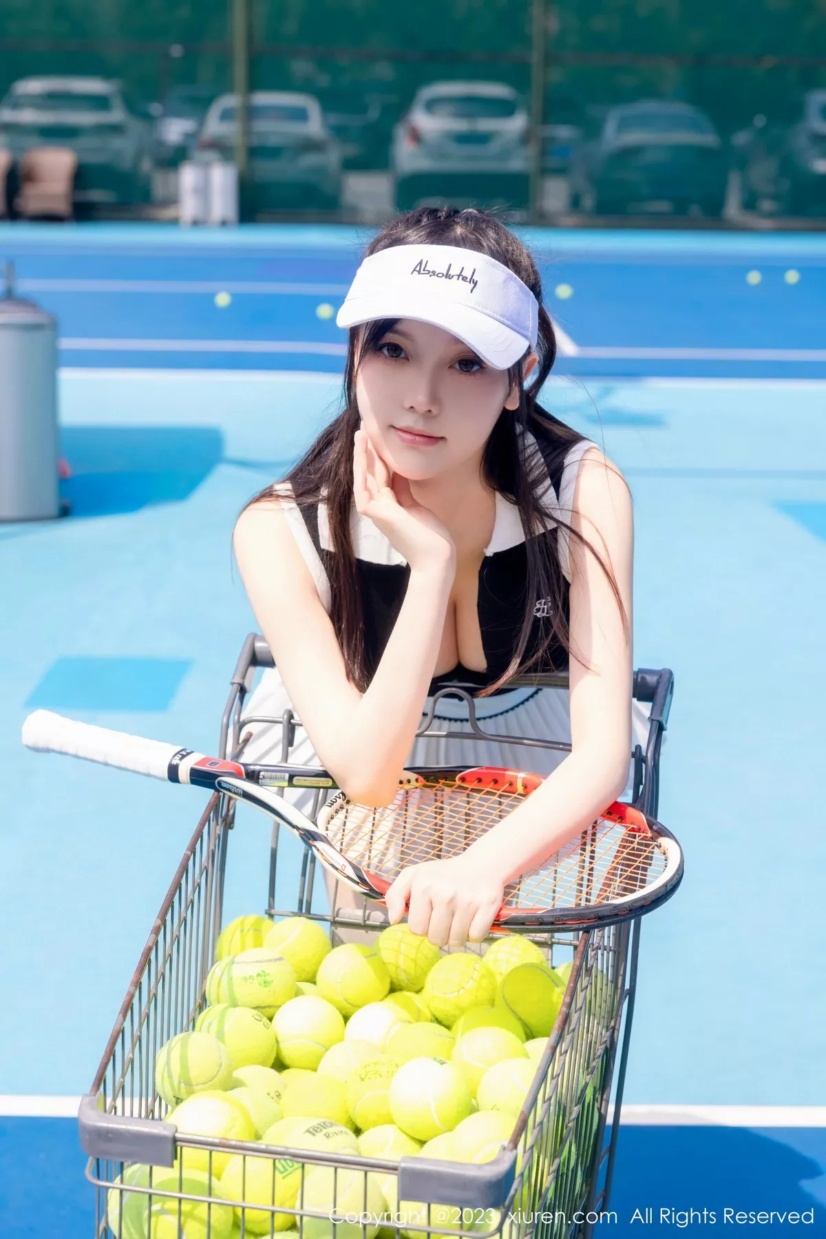 秀人集.com_[XiuRen秀人网]No.7467_模特豆瓣酱性感白色短裙网球运动服饰秀翘臀美腿撩人诱惑写真80P