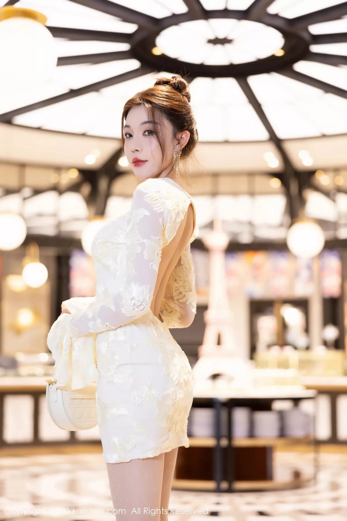 秀人集.com_[XiuRen秀人网]No.7476_女神徐莉芝性感淡黄连衣短裙+黄色情趣内衣秀惹火身材诱惑写真85P