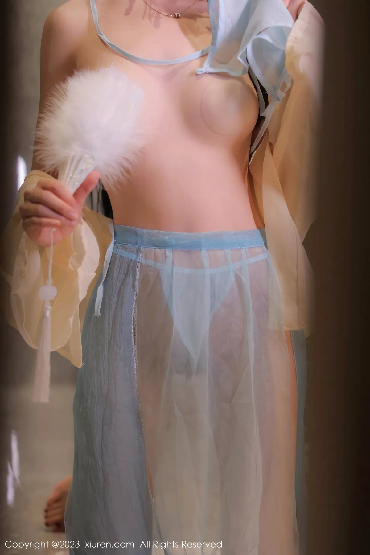 秀人集.com_[XiuRen秀人网]No.7514_模特唐宁宁私房浴室性感浅色薄纱古装服饰秀丰腴身姿诱惑写真75P