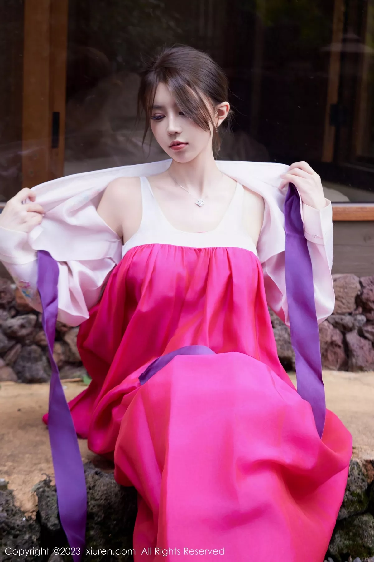 秀人集.com_[XiuRen秀人网]No.7522_模特tina_甜仔性感红色大长今服饰半脱秀凹凸身材惹火诱惑写真58P