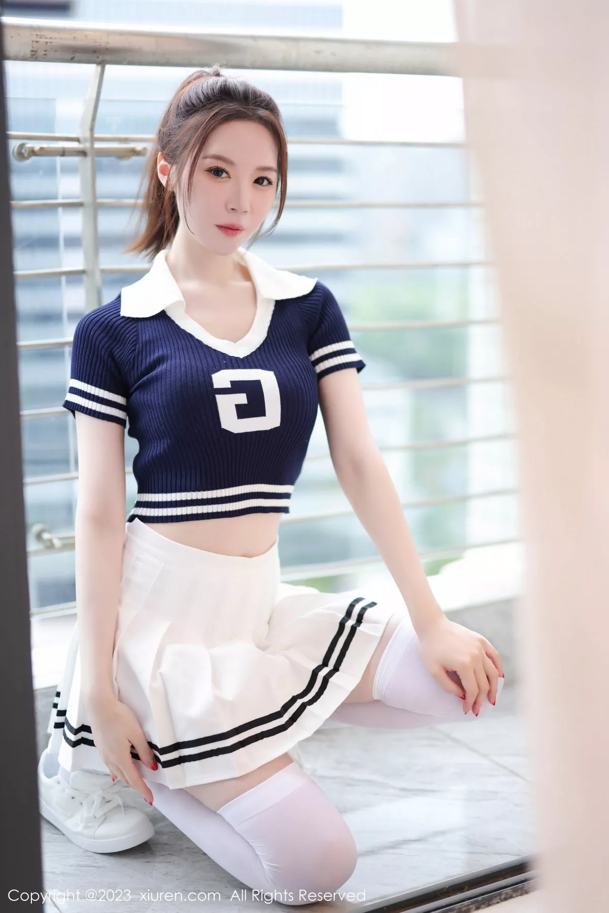 秀人集.com_[XiuRen秀人网]No.7416_模特梦心玥性感运动服饰穿搭粉色蕾丝内衣配白丝袜迷人诱惑写真81P