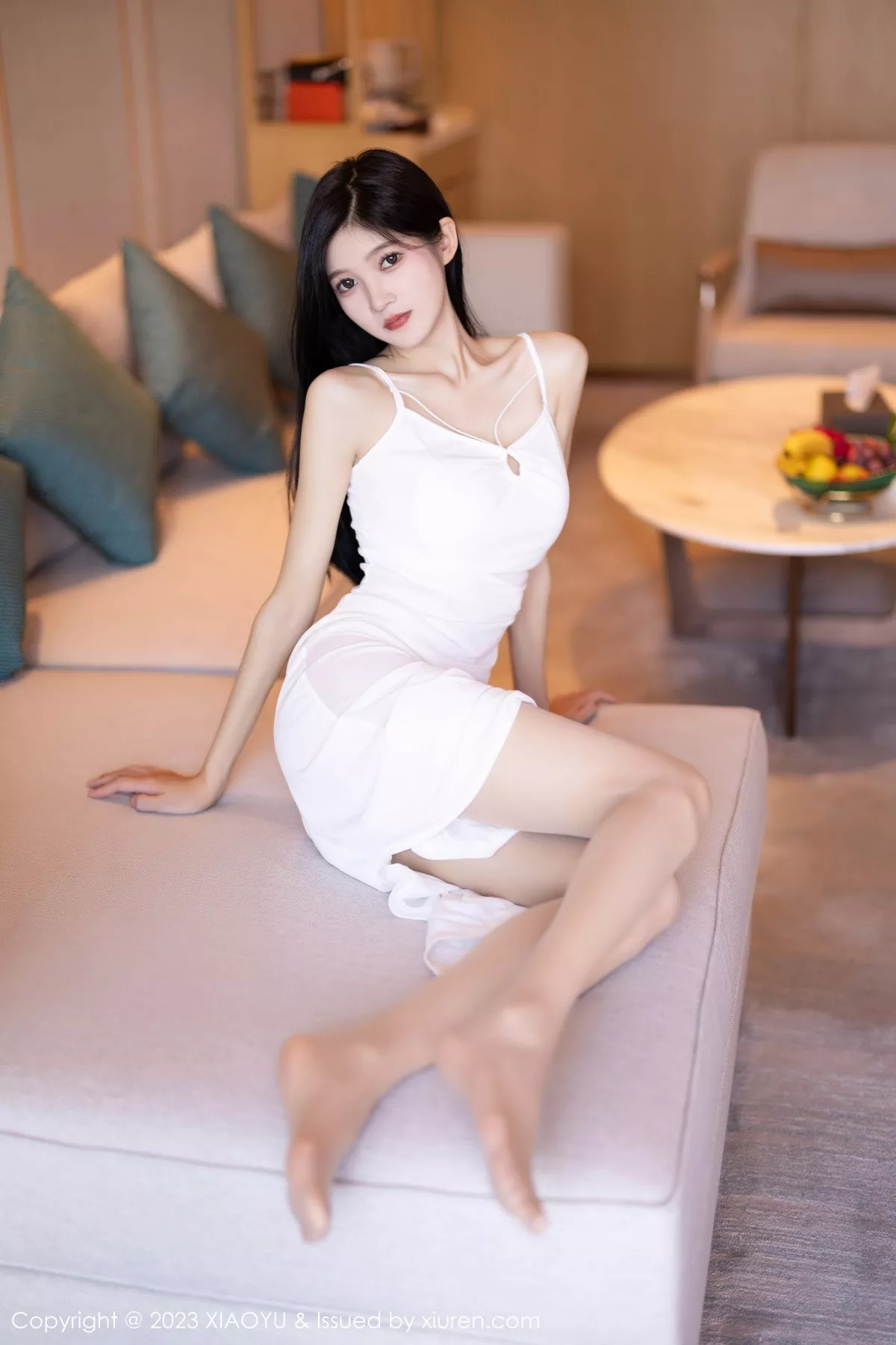 秀人集.com_[XiaoYu画语界]Vol.1136_模特程程程性感白色长裙+牛仔布比基尼服饰秀曼妙身姿诱惑写真82P