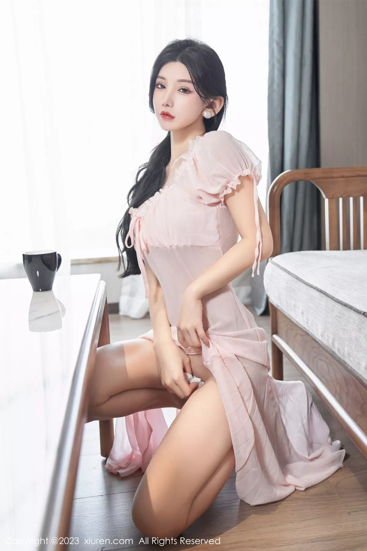 秀人集.com_[XiuRen秀人网]No.7615_女神周于希Sally私房性感粉色薄纱长裙透视秀惹火身材诱惑写真120P