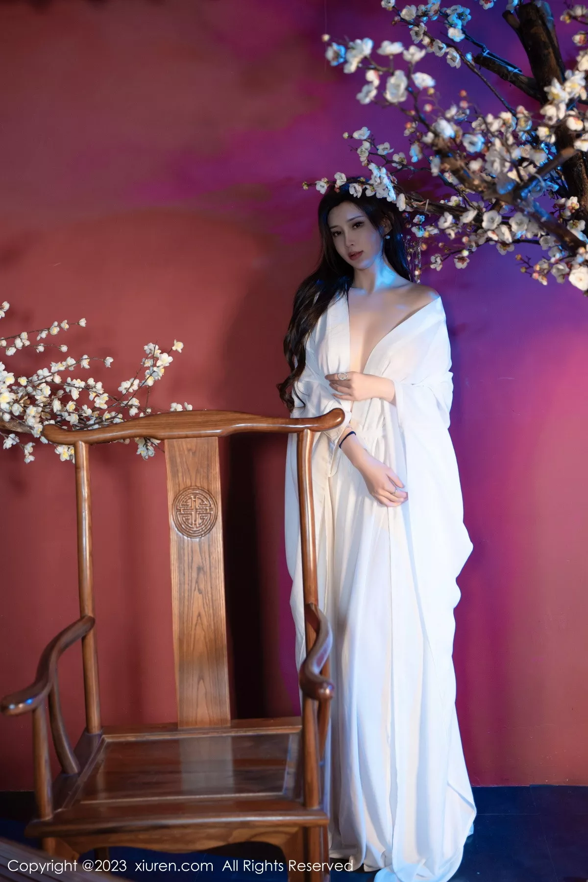 秀人集.com_[XiuRen秀人网]No.7625_女神Carol周妍希性感白色汉服配超薄肉丝秀丰满身材诱惑写真104P