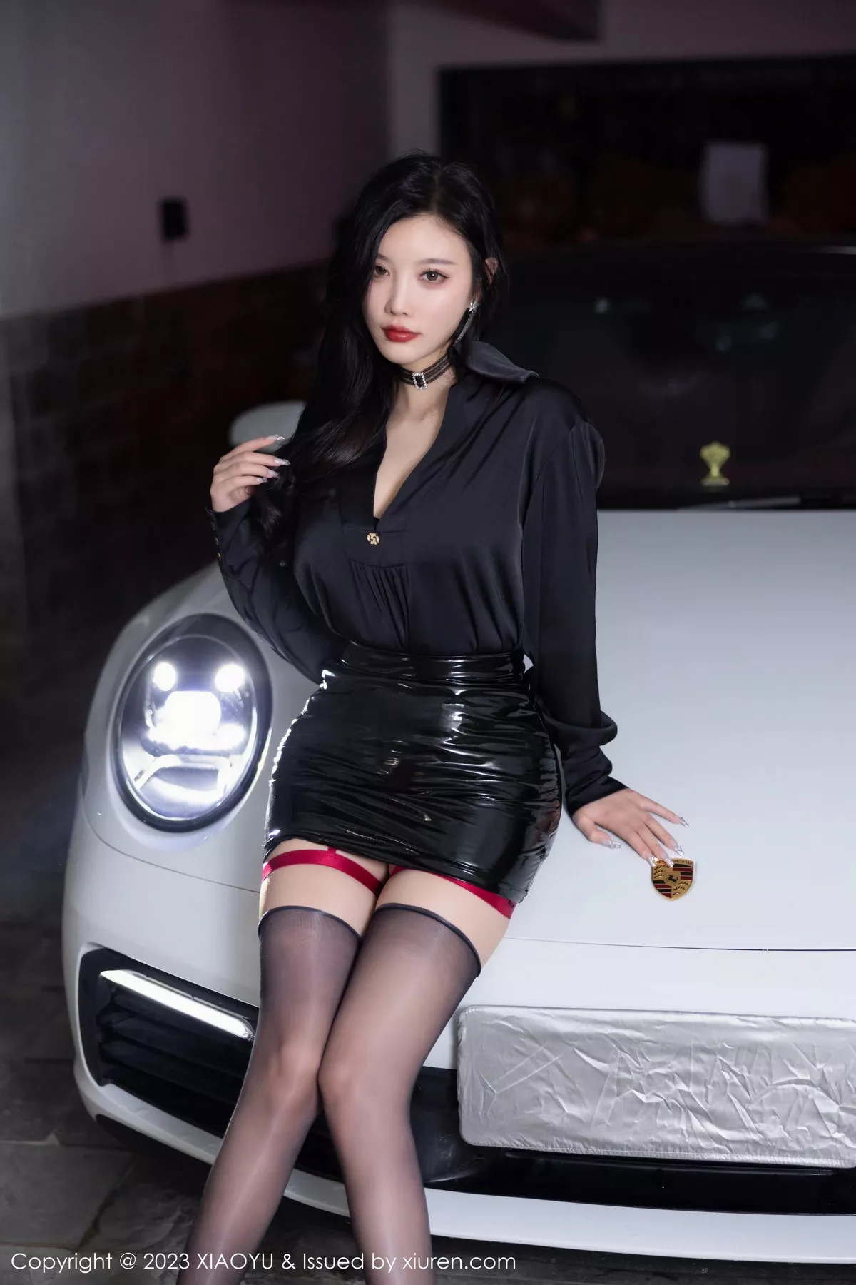 秀人集.com_[XiaoYu画语界]Vol.1148_女神杨晨晨Yome豪车主题黑色蕾丝情趣服饰秀丰腴身材诱惑写真83P