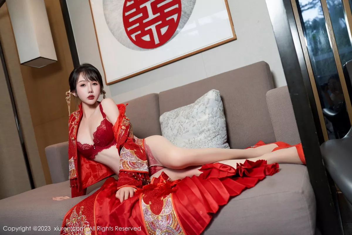 秀人集.com_[XiuRen秀人网]No.7729_模特波巧酱专属新娘主题性感红色蕾丝内衣配超薄肉丝诱惑写真90P