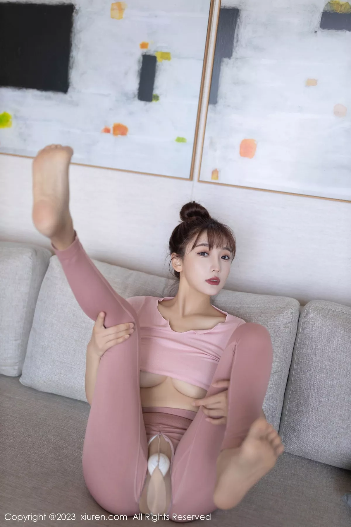 秀人集.com_[XiuRen秀人网]No.7746_模特陆萱萱私房性感粉色瑜伽服饰紧身秀完美身材撩人诱惑写真80P