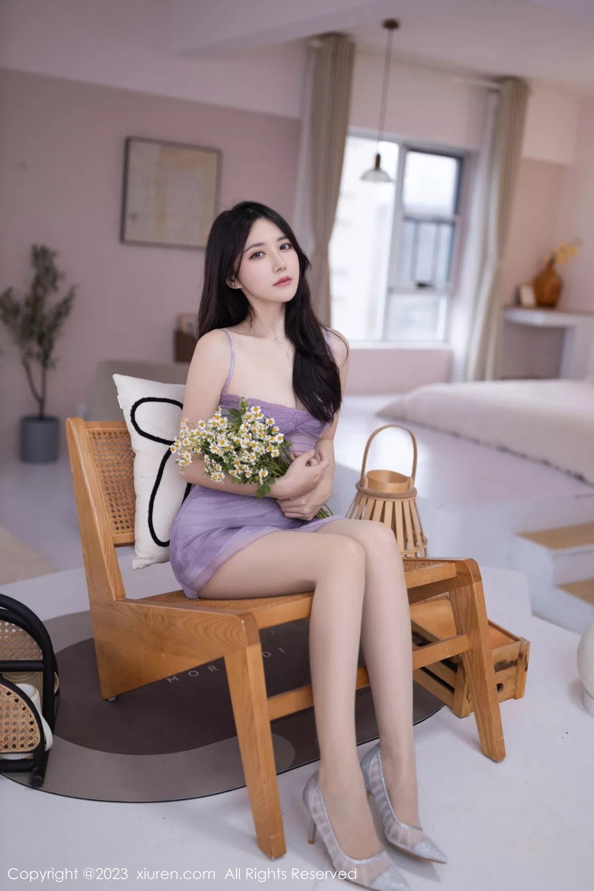 秀人集.com_[XiuRen秀人网]No.7786_模特鱼子酱Fish性感紫色吊带连衣短裙半脱秀曼妙身姿诱惑写真80P