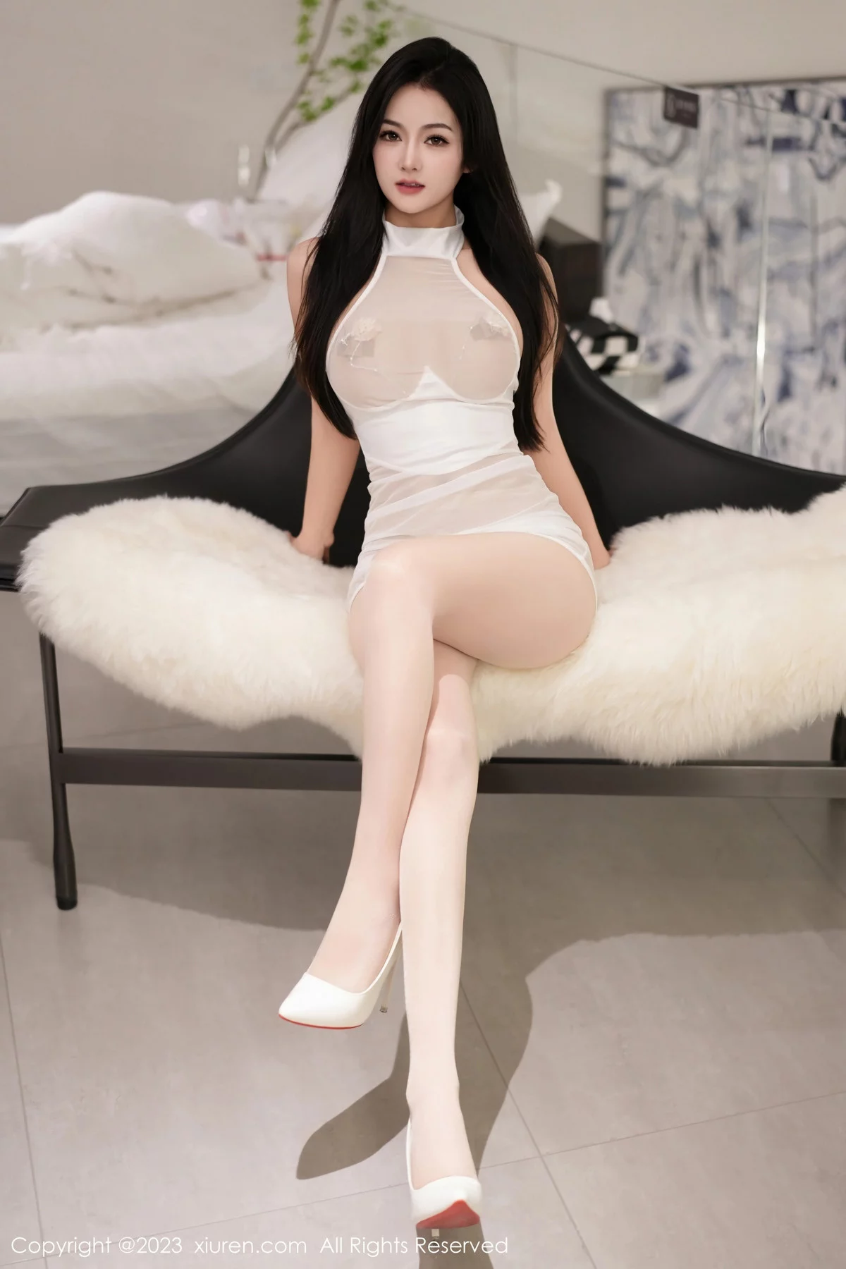 秀人集.com_[XiuRen秀人网]No.7892_模特豆瓣酱海滩场景性感黑色比基尼服秀丰满身材迷人诱惑写真87P