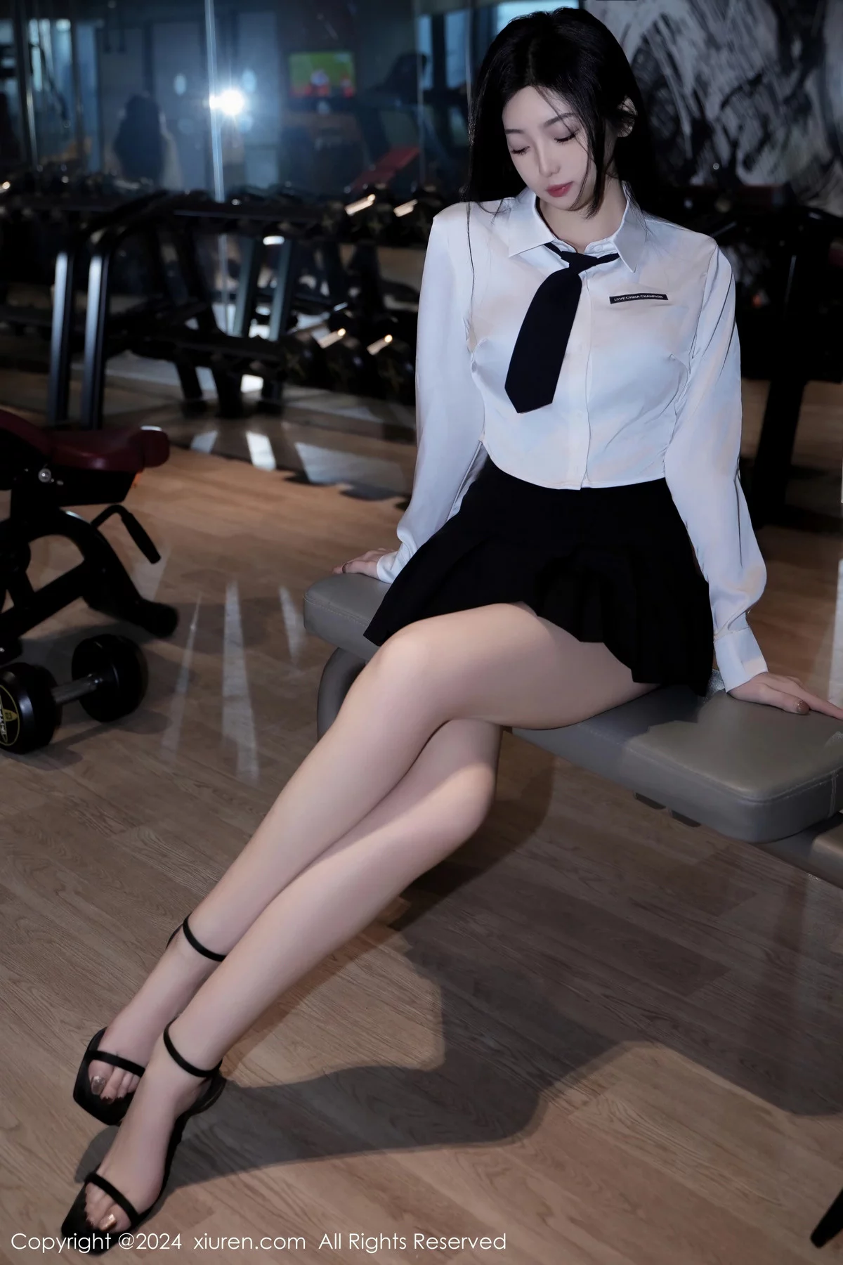 秀人集.com_[XiuRen秀人网]No.7894_模特安琪Yee性感白上衣配黑短裙露黑色内衣秀惹火身材诱惑写真77P