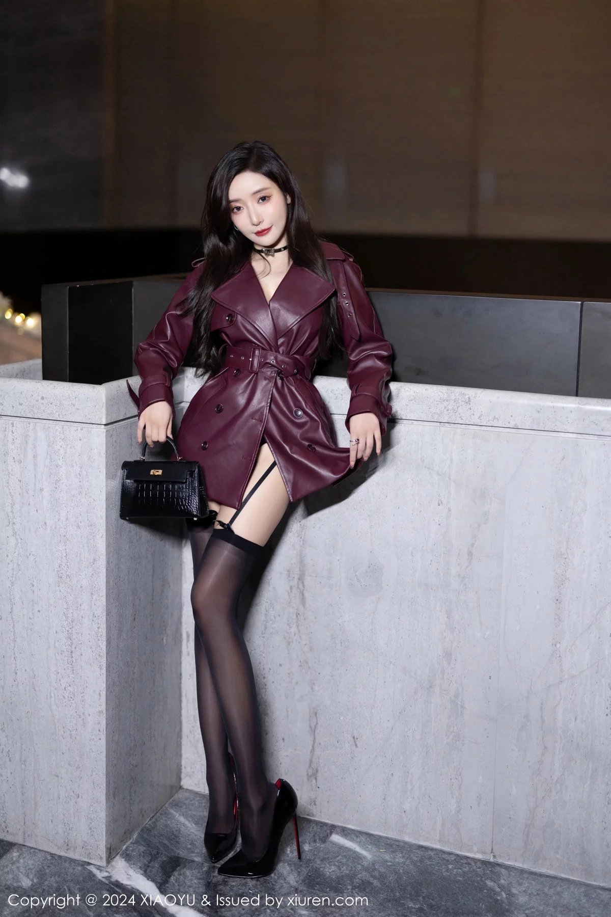 秀人集.com_[XiaoYu画语界]Vol.1177_女神王馨瑶yanni暗红皮衣露黑色蕾丝情趣服秀曼妙身姿诱惑写真83P