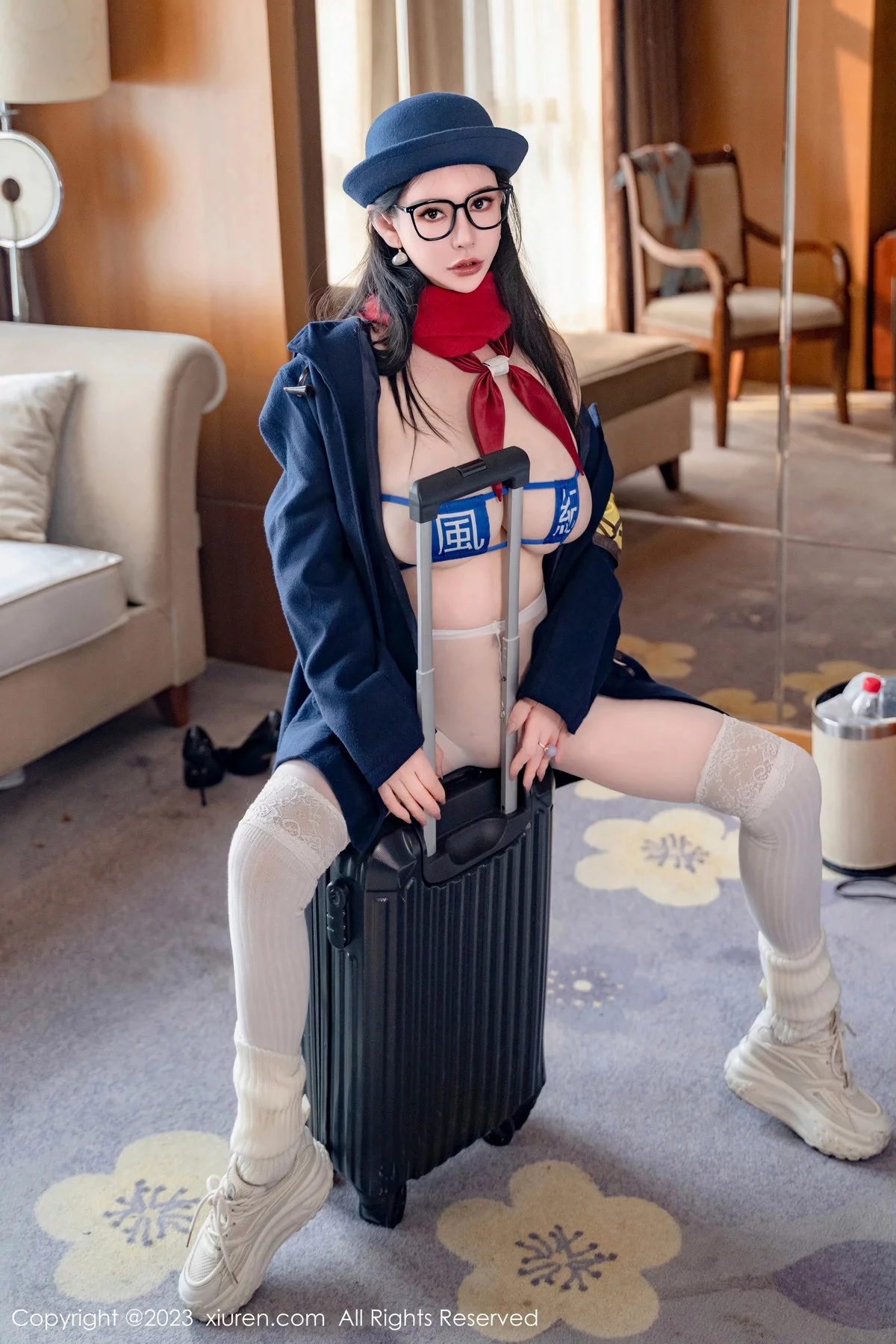 秀人集.com_[XiuRen秀人网]No.7839_新人模特悦悦姐性感JK制服露风纪内衣秀丰满身材撩人诱惑写真75P