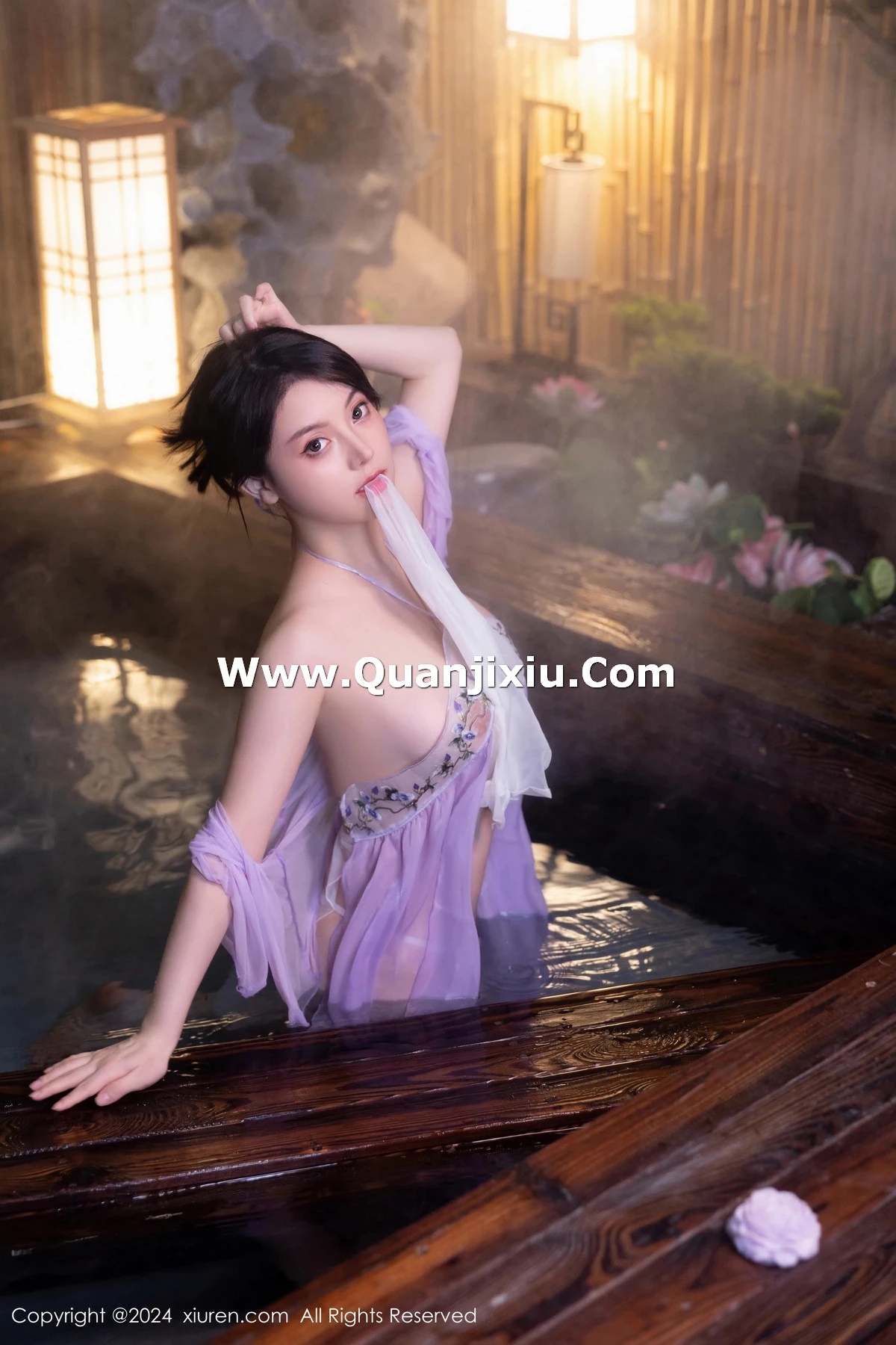 秀人集.com_[XiuRen秀人网]No.8059_模特豆瓣酱性感轻透紫色古装服饰透视秀惹火身材极致诱惑写真80P