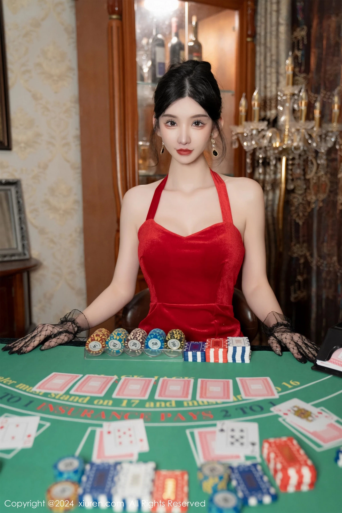 秀人集.com_[XiuRen秀人网]No.8097_女神周于希Sally荷官角色扮演红色露肩服饰配无内黑丝诱惑写真106P