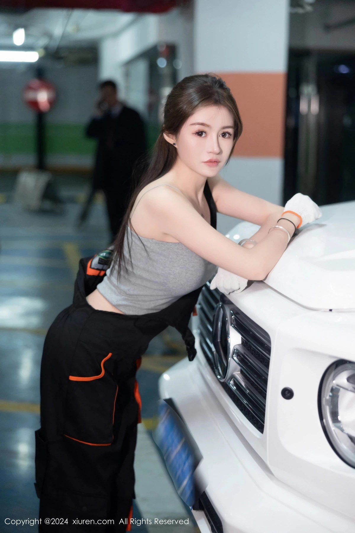 秀人集.com_[XiuRen秀人网]No.8171_模特林幼一大G场景性感黑色紧身情趣服秀翘臀美腿撩人诱惑写真80P