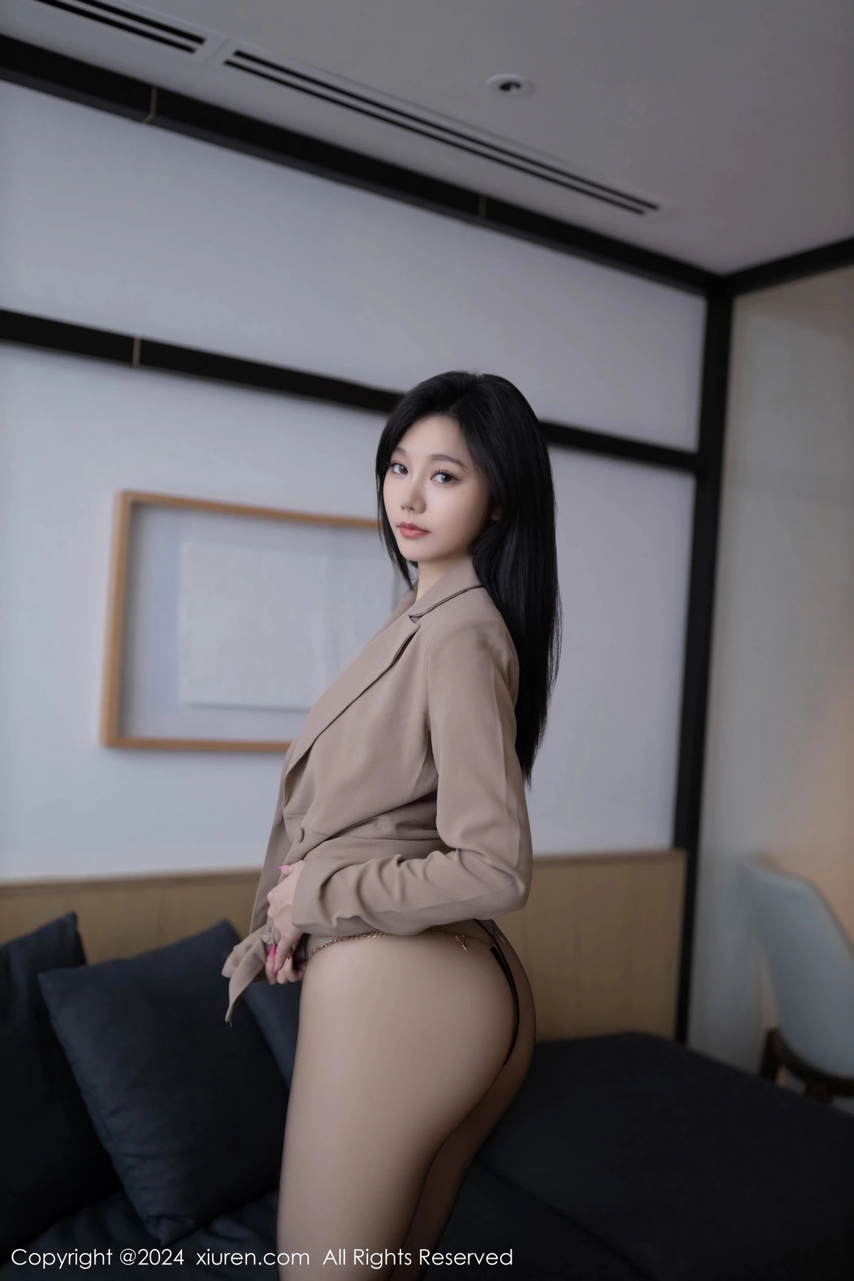 秀人集.com_[XiuRen秀人网]No.8115_模特安然anran性感黑色情趣内衣配超薄黑丝秀柔美身段诱惑写真80P