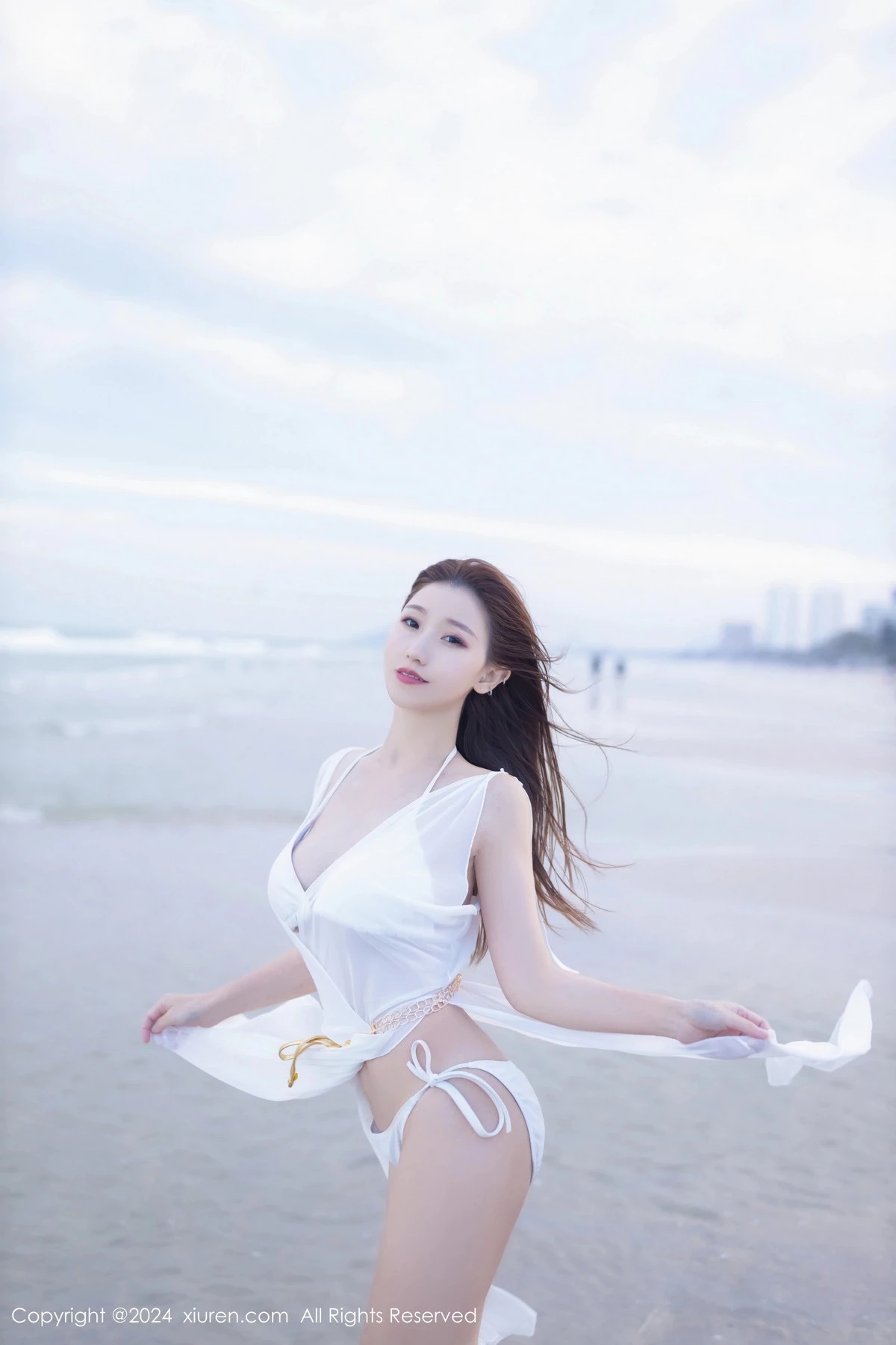 秀人集.com_[XiuRen秀人网]No.8123_模特杏子Yada户外性感白色比基尼服饰秀完美身材迷人诱惑写真81P