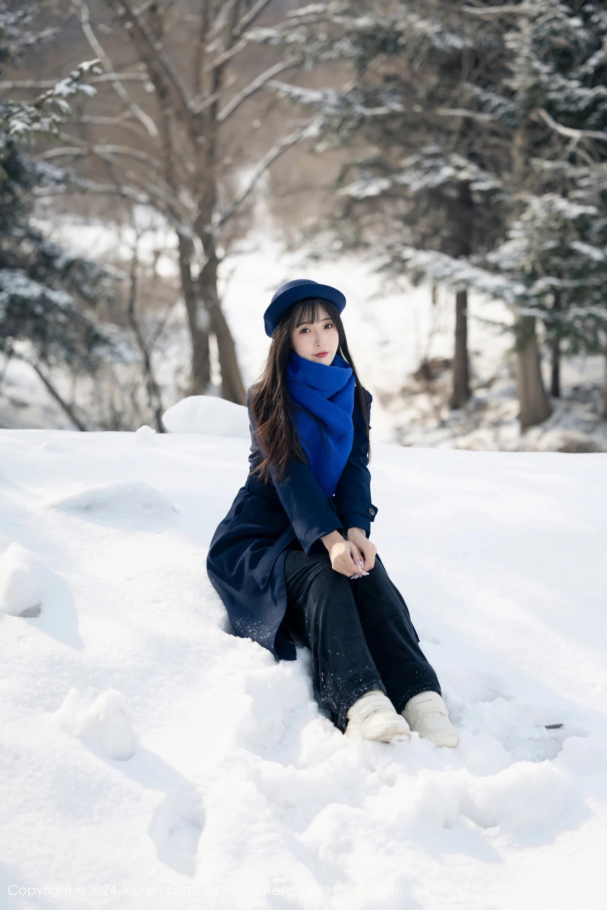 秀人集.com_[XiuRen秀人网]No.8325_模特林星阑雪地场景+性感黑色蕾丝情趣内衣配黑丝吊袜诱惑写真88P