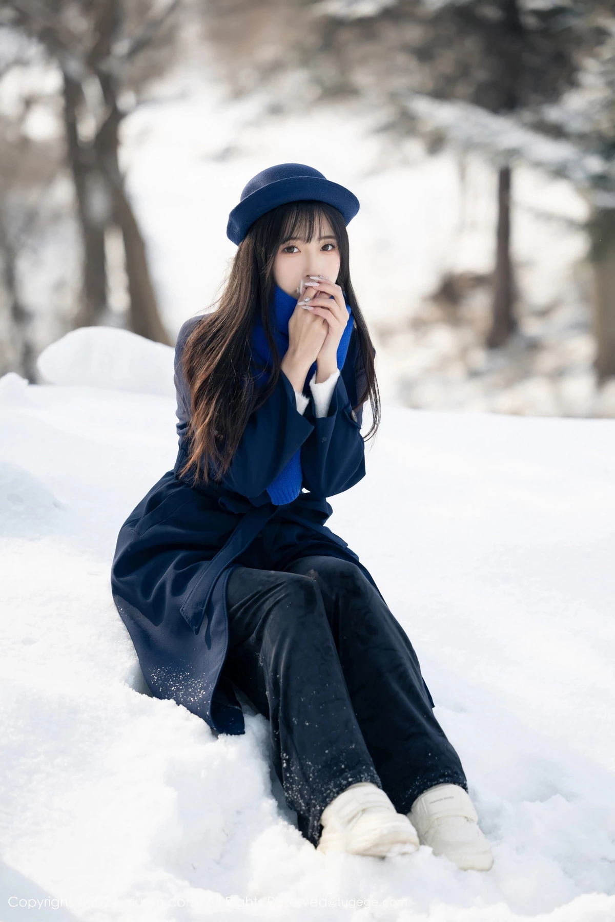 秀人集.com_[XiuRen秀人网]No.8325_模特林星阑雪地场景+性感黑色蕾丝情趣内衣配黑丝吊袜诱惑写真88P