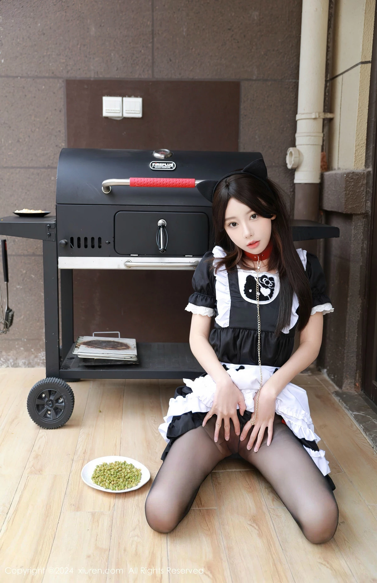 秀人集.com_[XiuRen秀人网]No.8351_模特桃妖夭性感黑色女仆服饰配超薄无内黑丝秀娇美身段诱惑写真89P