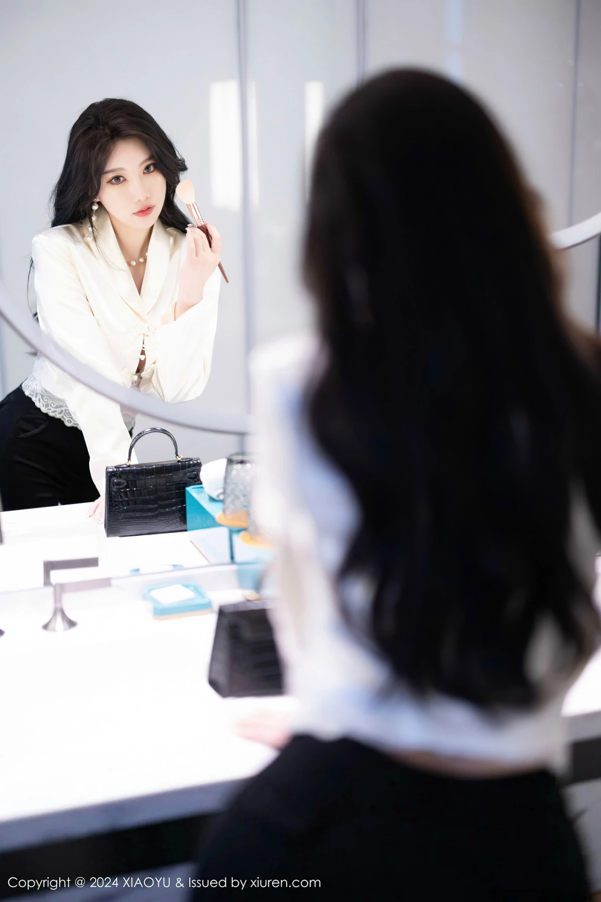 秀人集.com_[XiaoYu画语界]Vol.1233_女神杨晨晨Yome性感白色蕾丝内衣+黑色情趣内衣完美诱惑写真80P