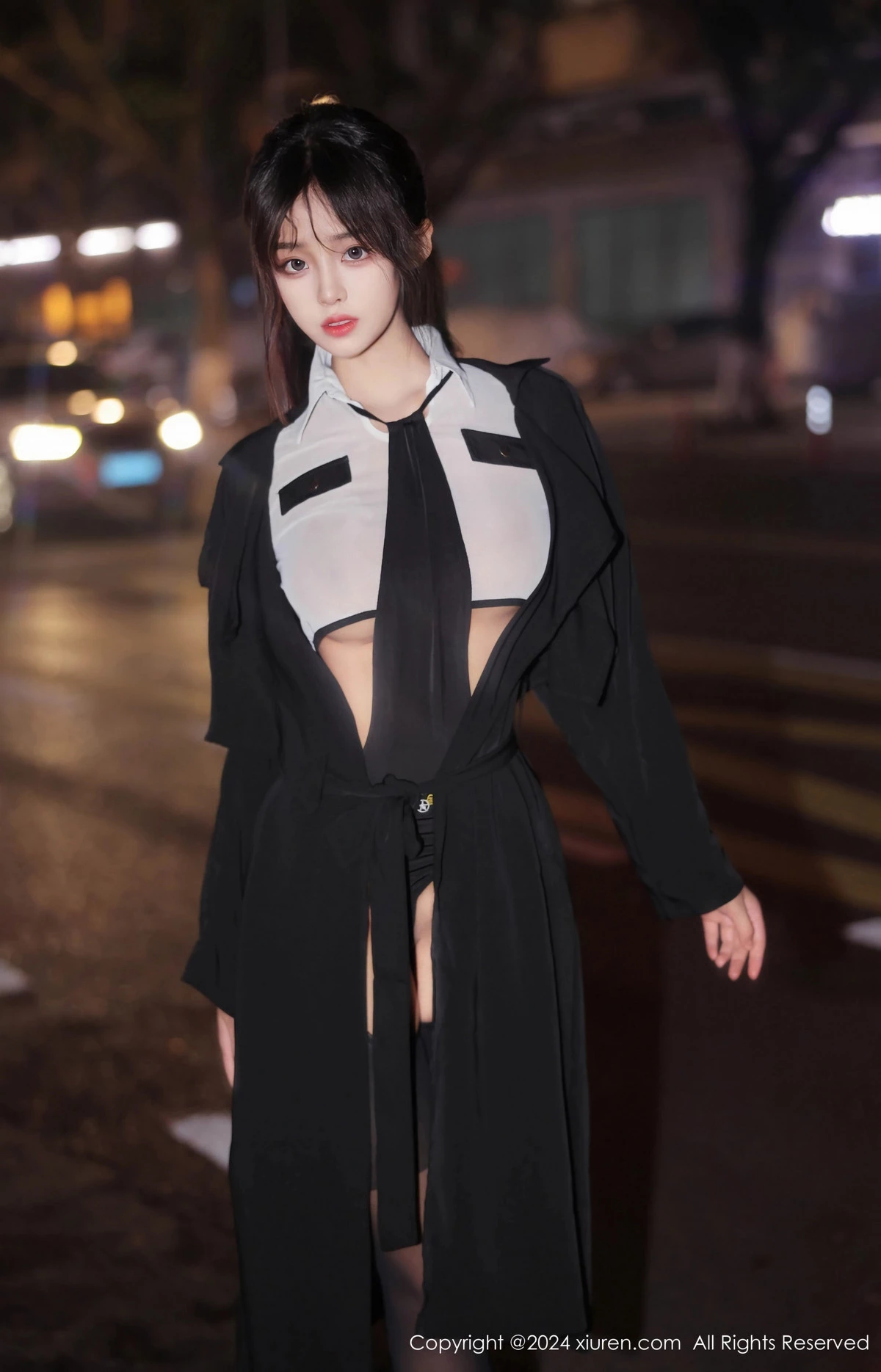 秀人集.com_[XiuRen秀人网]No.8265_新人模特王心悦性感白色薄透情趣制服配黑丝吊袜撩人诱惑写真77P