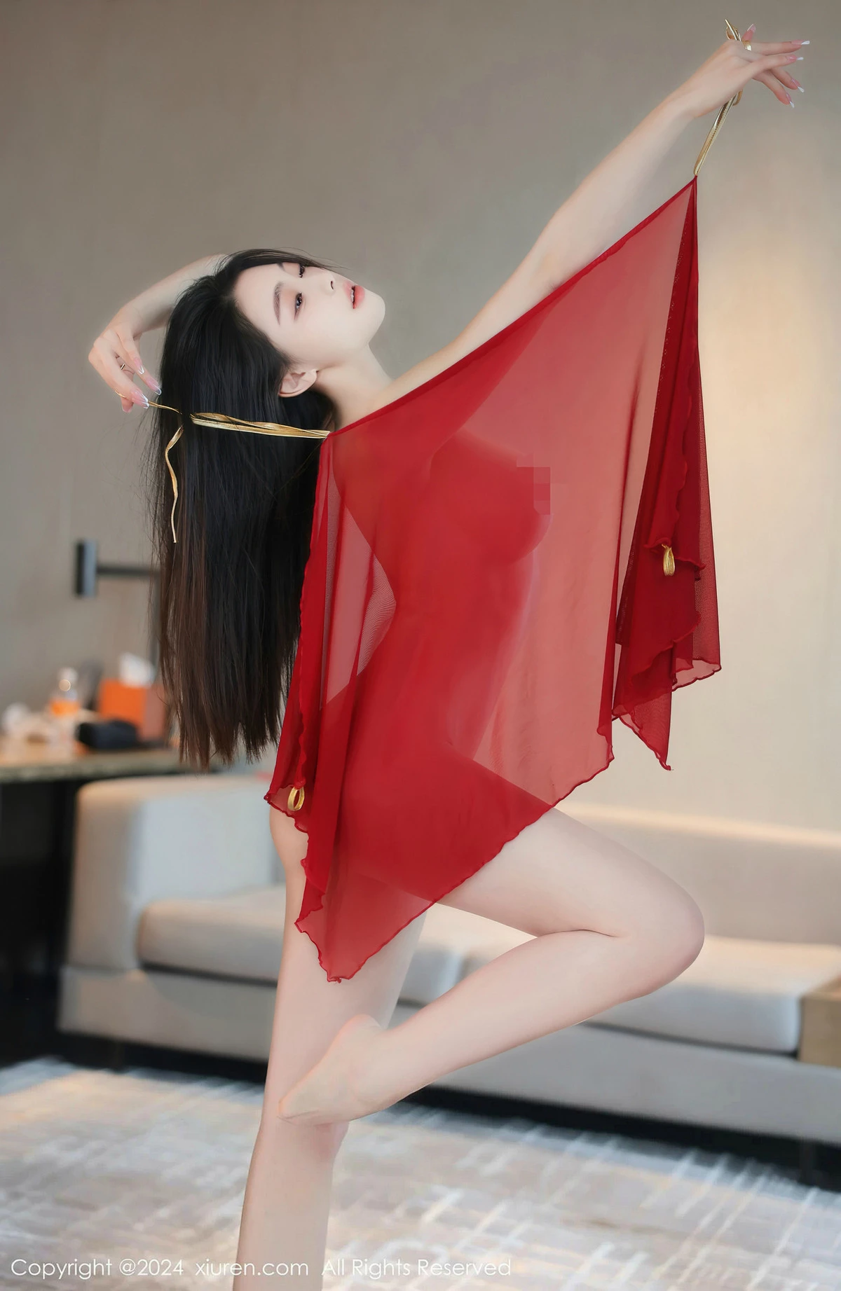 秀人集.com_[XiuRen秀人网]No.8420_模特清妙异域舞娘装扮性感红色舞裙秀曼妙身姿修长美腿迷人写真93P