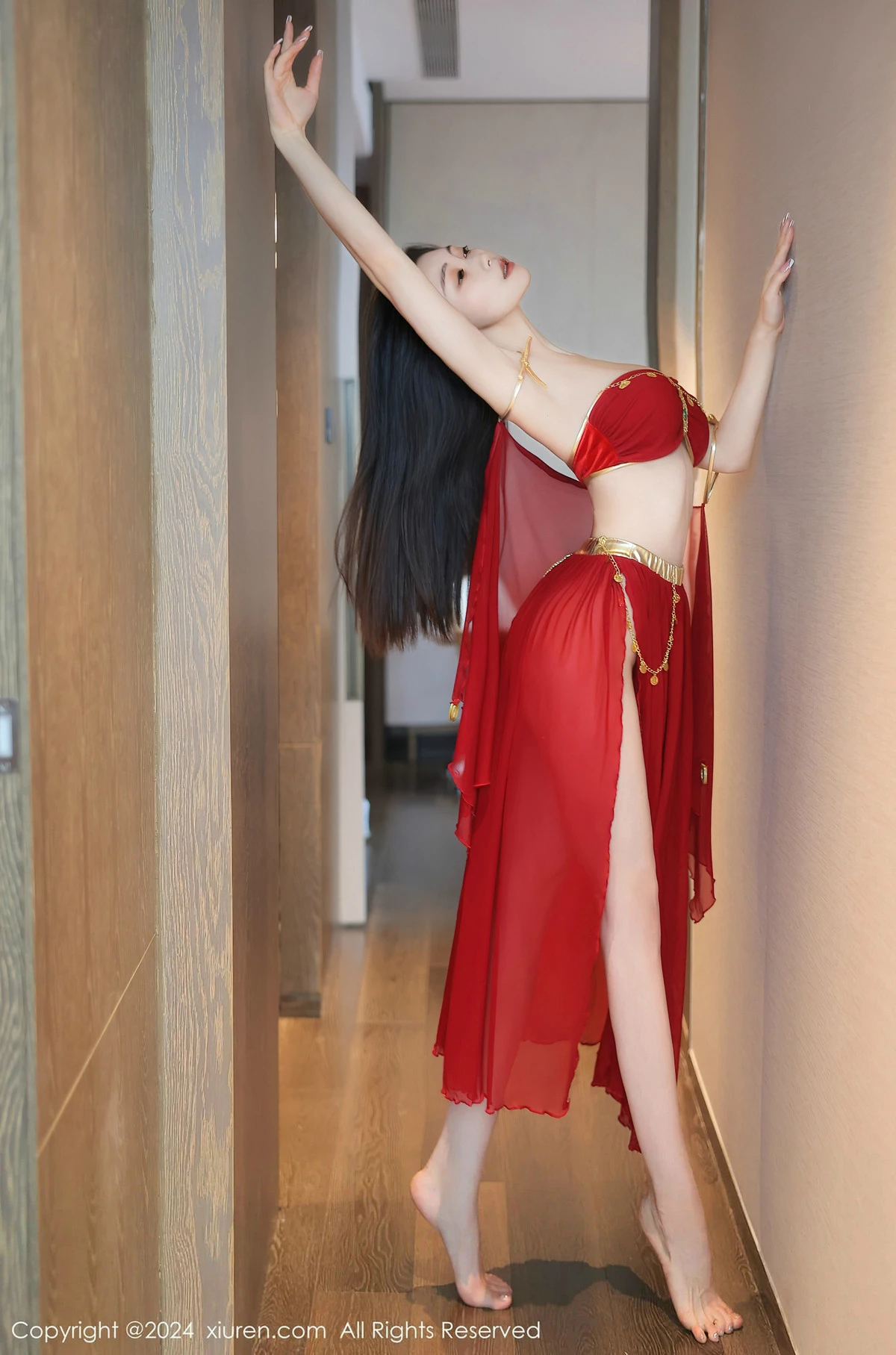 秀人集.com_[XiuRen秀人网]No.8420_模特清妙异域舞娘装扮性感红色舞裙秀曼妙身姿修长美腿迷人写真93P