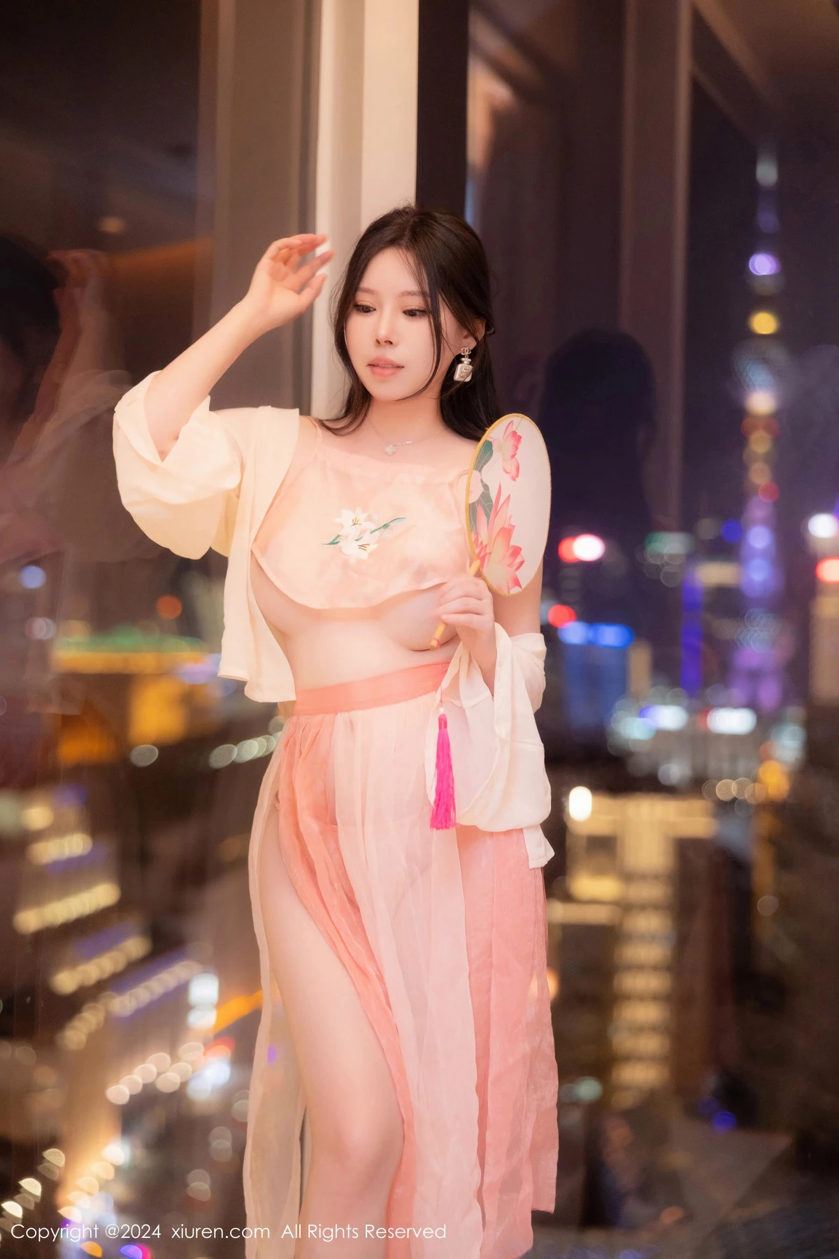 秀人集.com_[XiuRen秀人网]No.8503_模特白茹雪私房性感粉色薄纱古装服饰秀丰腴身材撩人诱惑写真73P