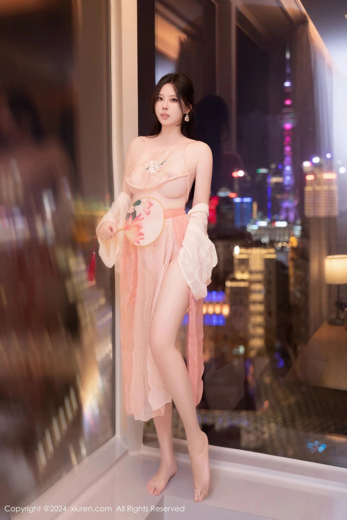 秀人集.com_[XiuRen秀人网]No.8503_模特白茹雪私房性感粉色薄纱古装服饰秀丰腴身材撩人诱惑写真73P