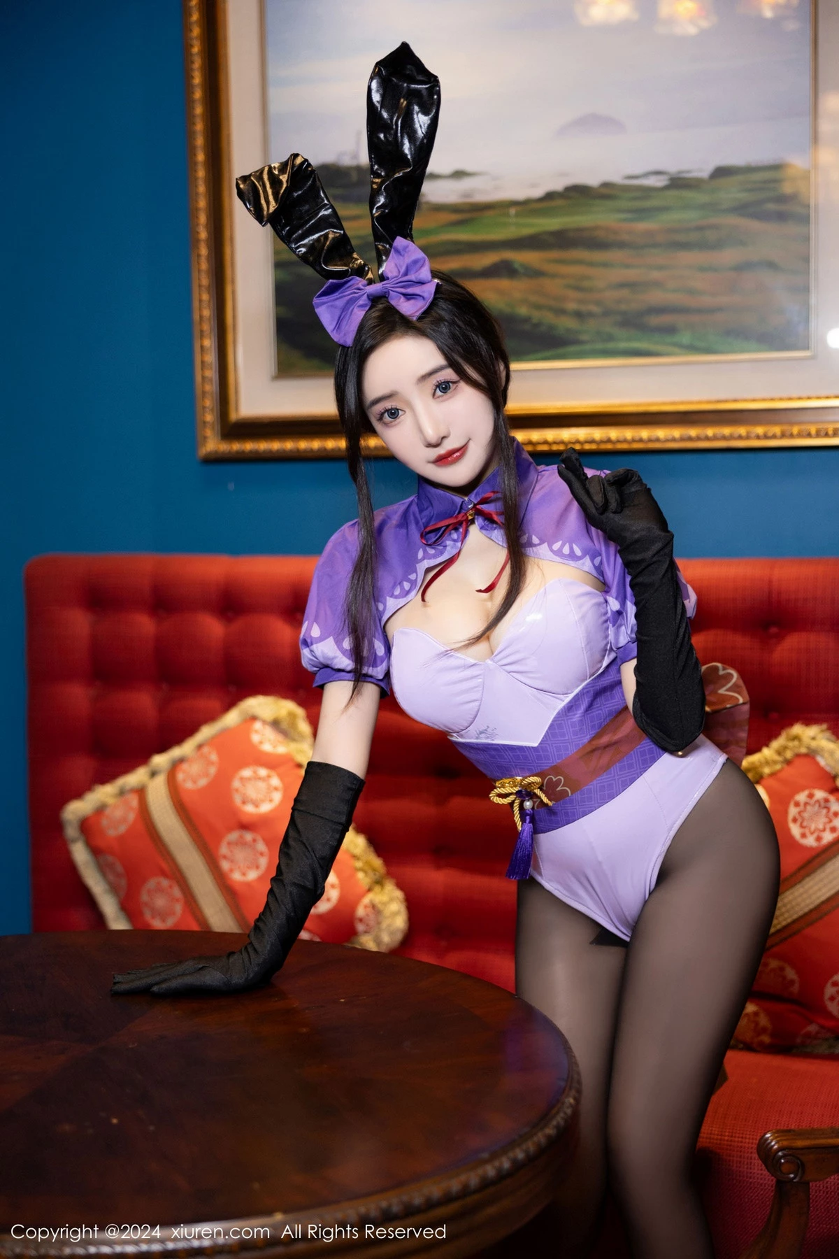 秀人集.com_[XiuRen秀人网]No.8562_女神王馨瑶yanni性感紫色内衣配超薄黑丝秀完美身材迷人诱惑写真81P