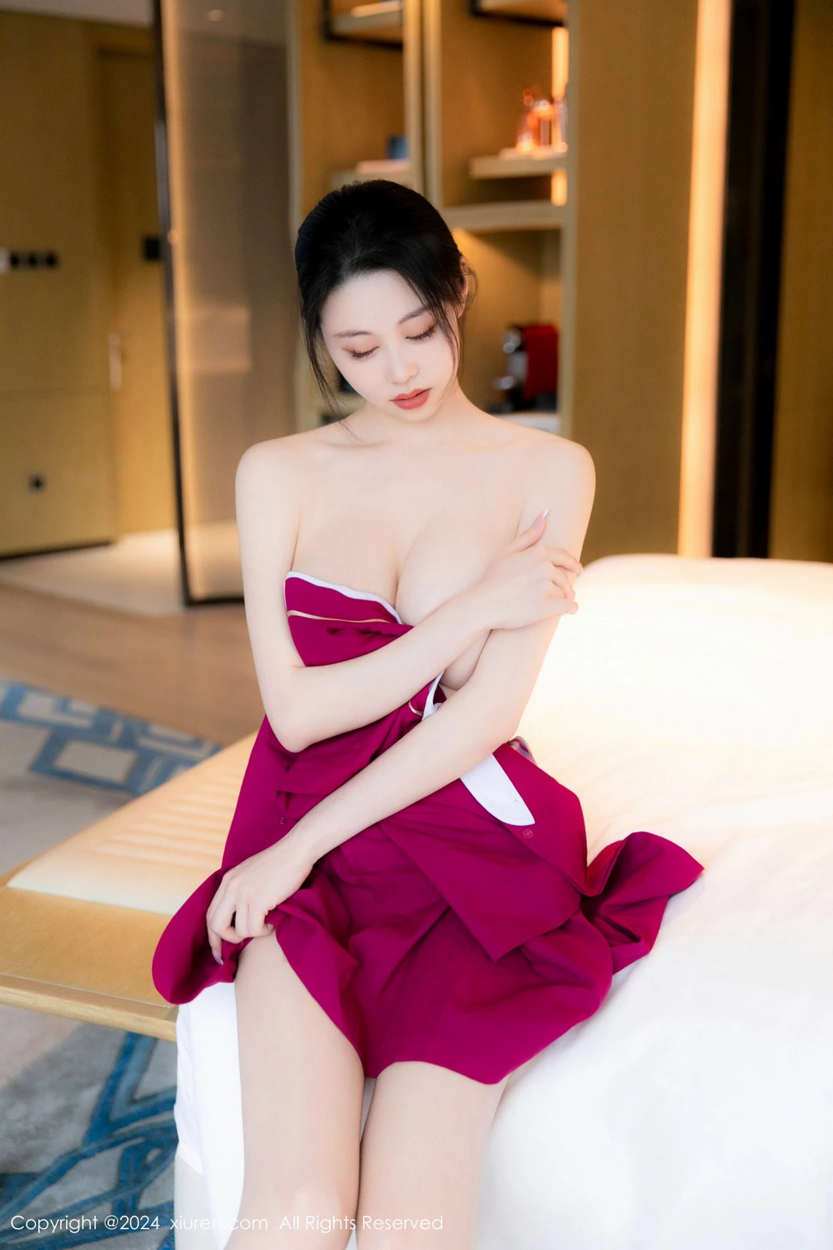 秀人集.com_[XiuRen秀人网]No.8563_模特清妙性感空姐制服配超薄无内肉丝秀完美身材迷人美腿写真89P