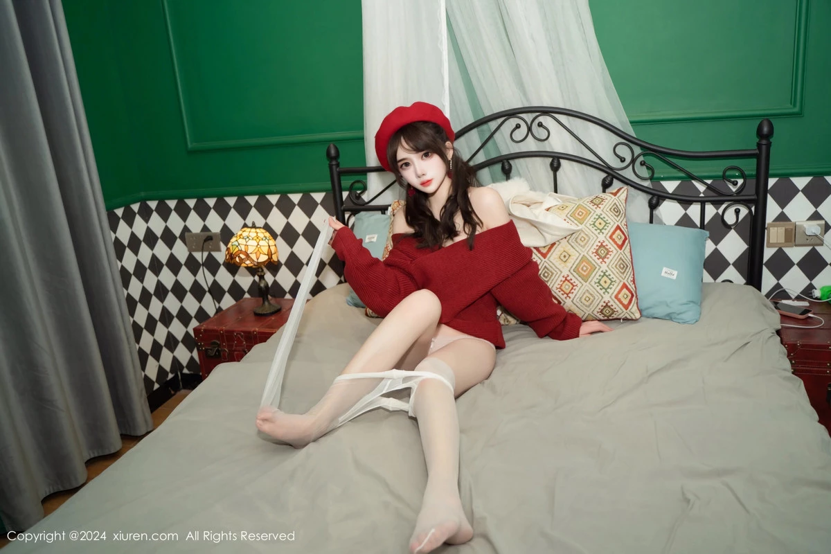 秀人集.com_[XiuRen秀人网]No.8551_模特林月月私房性感红色毛衣配开档肉丝秀柔美身姿完美诱惑写真81P
