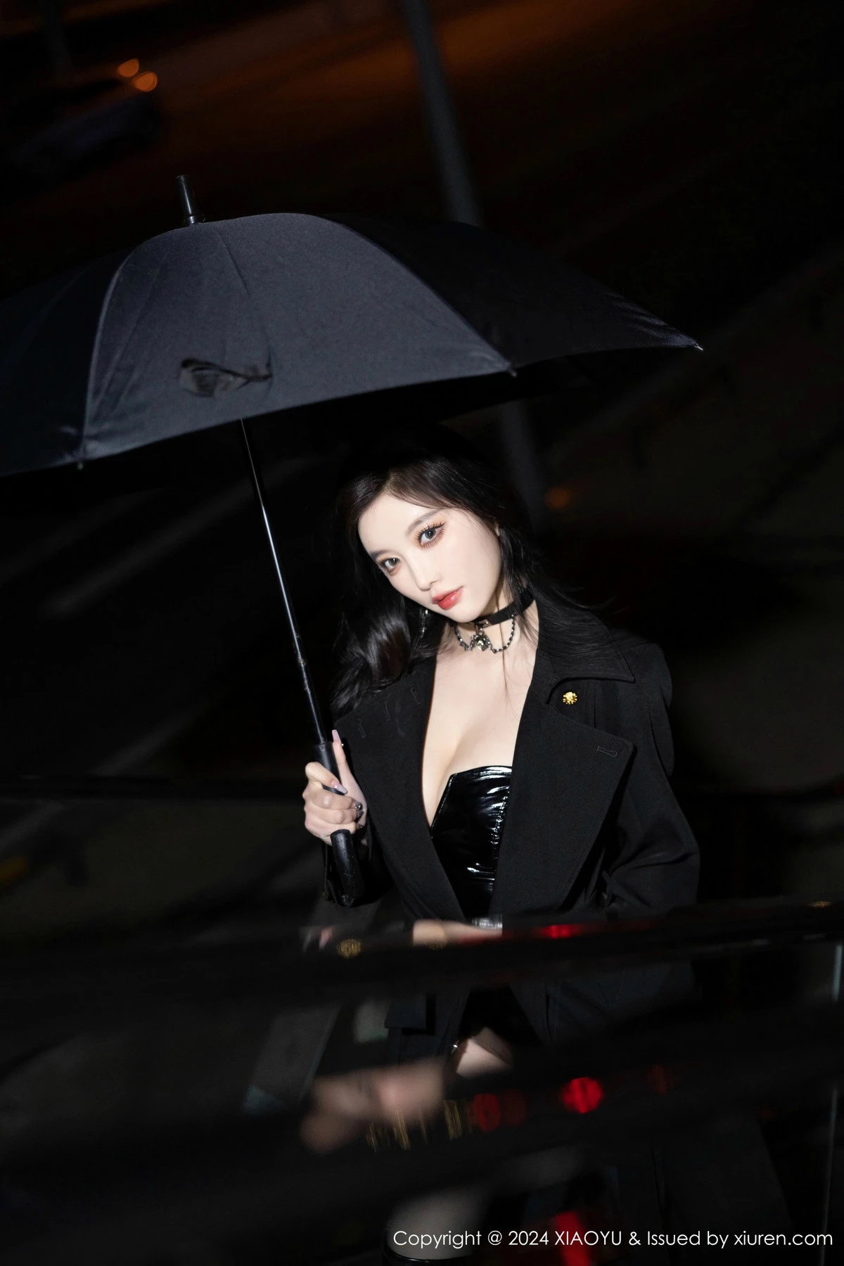 秀人集.com_[XiaoYu画语界]Vol.1241_女神杨晨晨Yome黑色外套露性感黑色皮质内衣秀丰腴身材诱惑写真85P