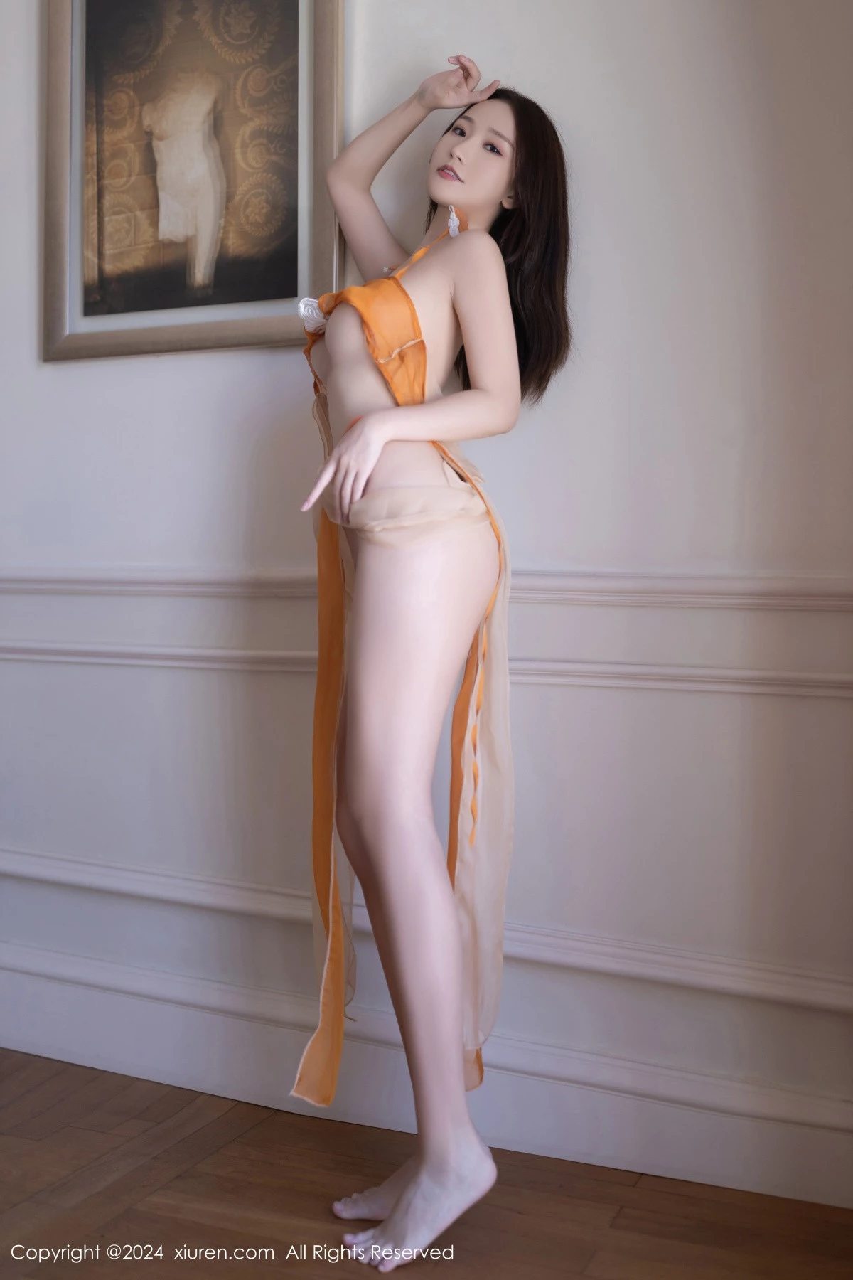 秀人集.com_[XiuRen秀人网]No.8758_模特杏子Yada私房性感黄色敦煌薄纱服饰秀惹火身材完美诱惑写真83P