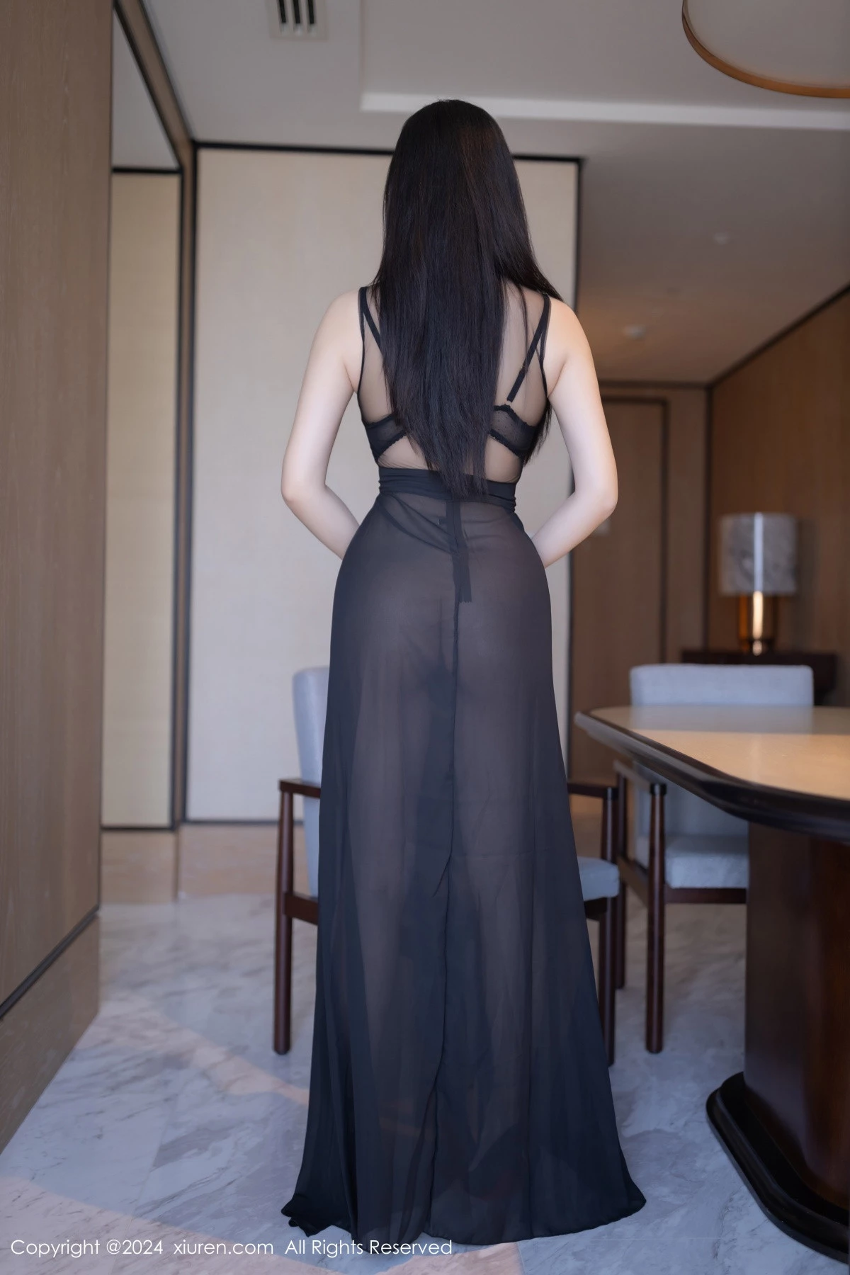 秀人集.com_[XiuRen秀人网]No.8792_模特安然anran性感黑色薄纱连衣裙露黑色内衣秀曼妙身姿诱惑写真80P