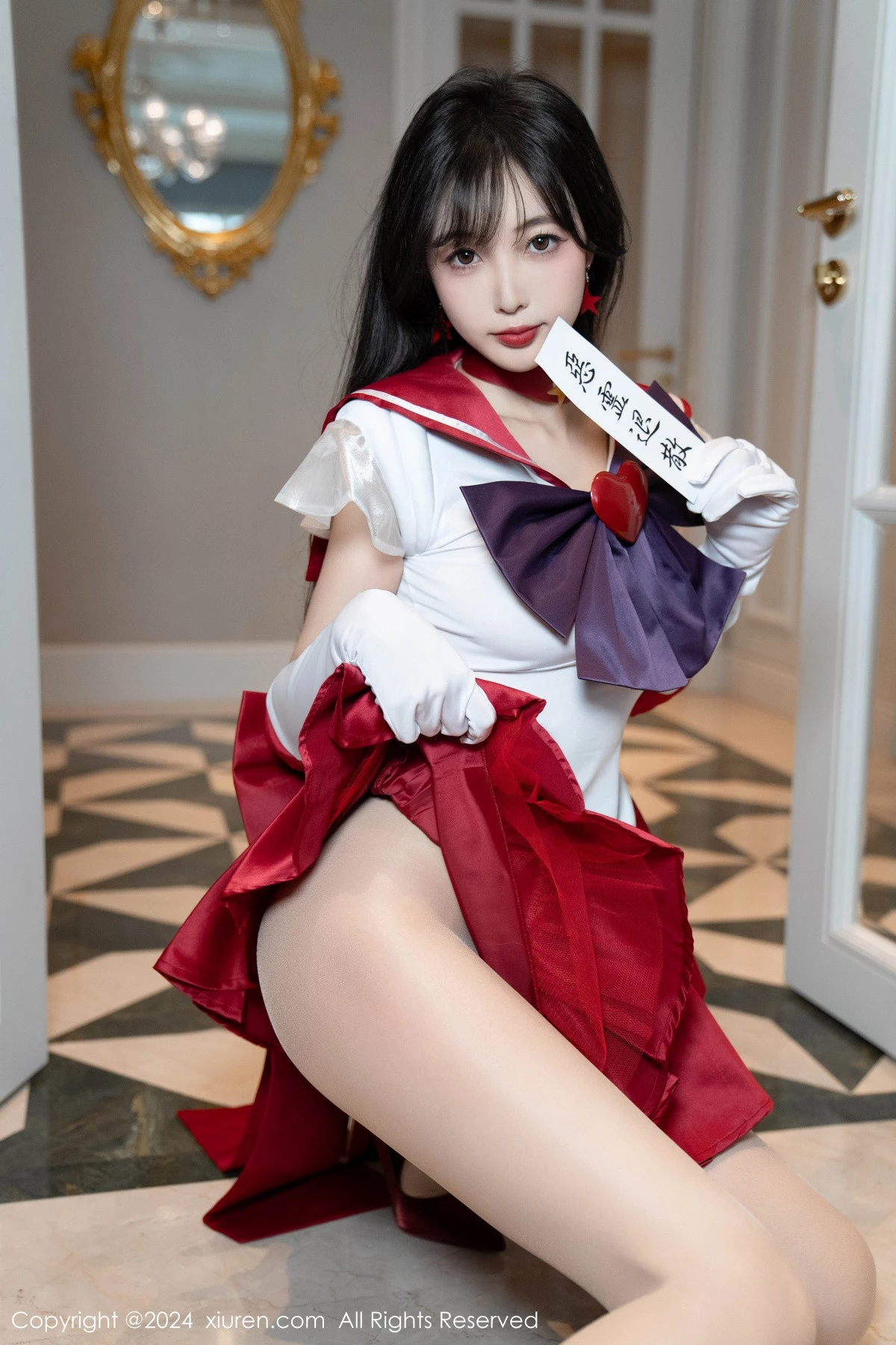 秀人集.com_[XiuRen秀人网]No.8800_模特林星阑性感白色上衣配红短裙露超薄肉丝秀曼妙身姿诱惑写真80P