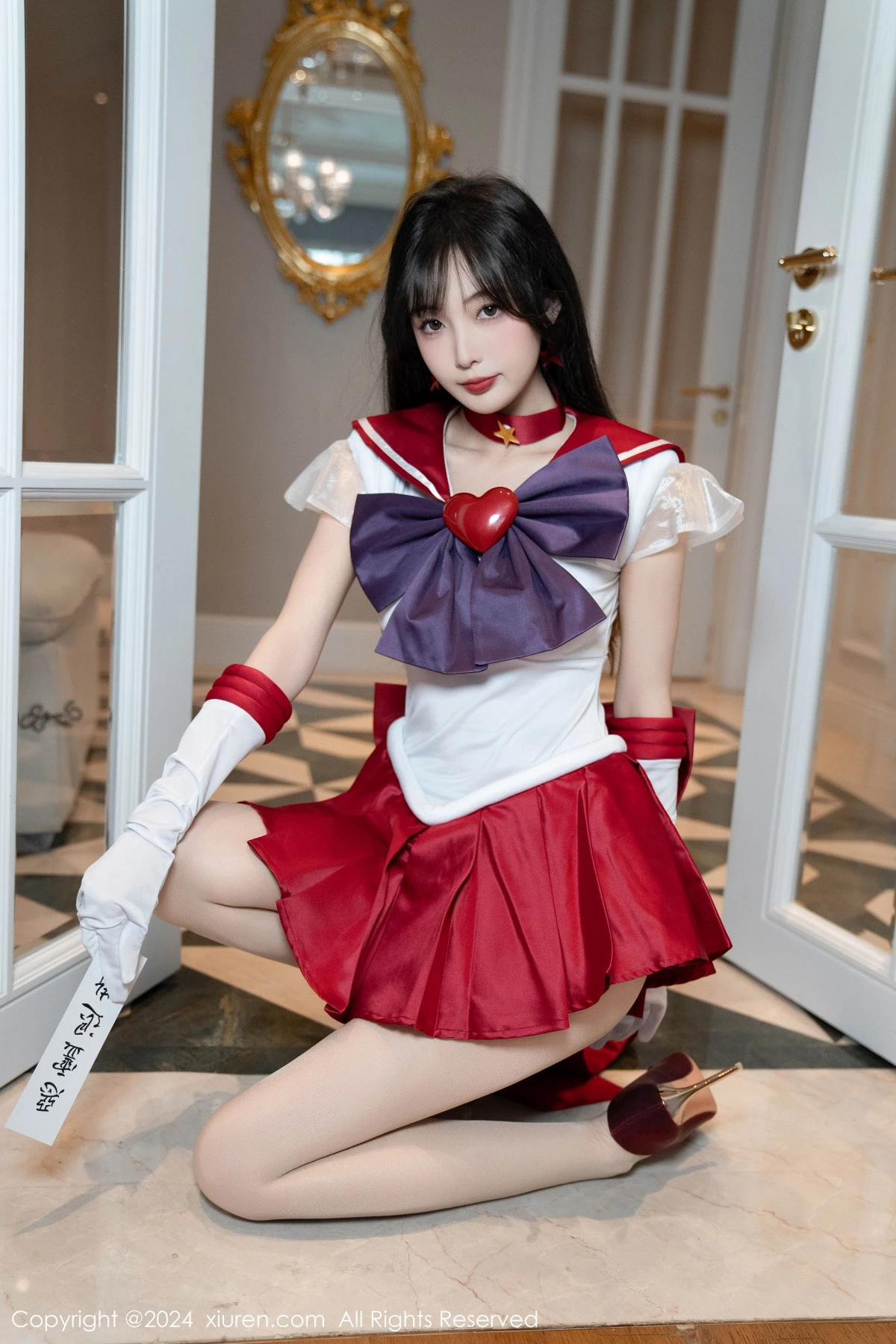 秀人集.com_[XiuRen秀人网]No.8800_模特林星阑性感白色上衣配红短裙露超薄肉丝秀曼妙身姿诱惑写真80P