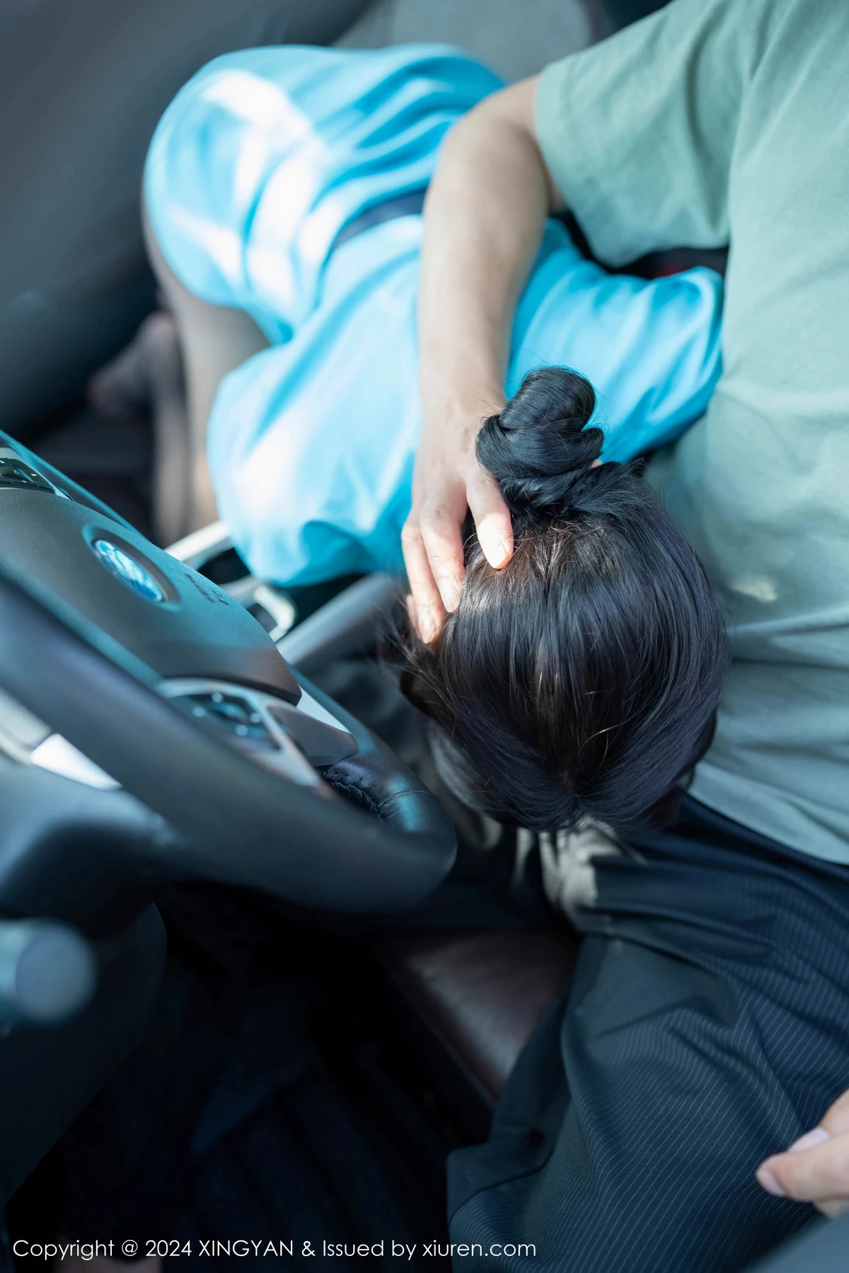 秀人集.com_[XINGYAN星颜社]VOL.244_模特林幼一性感蓝色制服露黑色情趣服饰配超薄黑丝魅惑写真79P